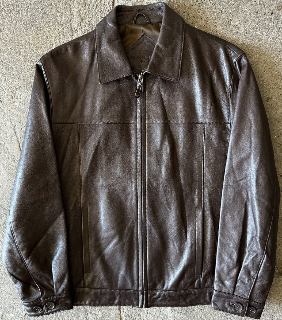 Balenciaga Balenciaga - 1997 -Nicolas Ghesquière -Zip Up Leather Jacket Size US M / EU 48-50 / 2 - 1 Thumbnail