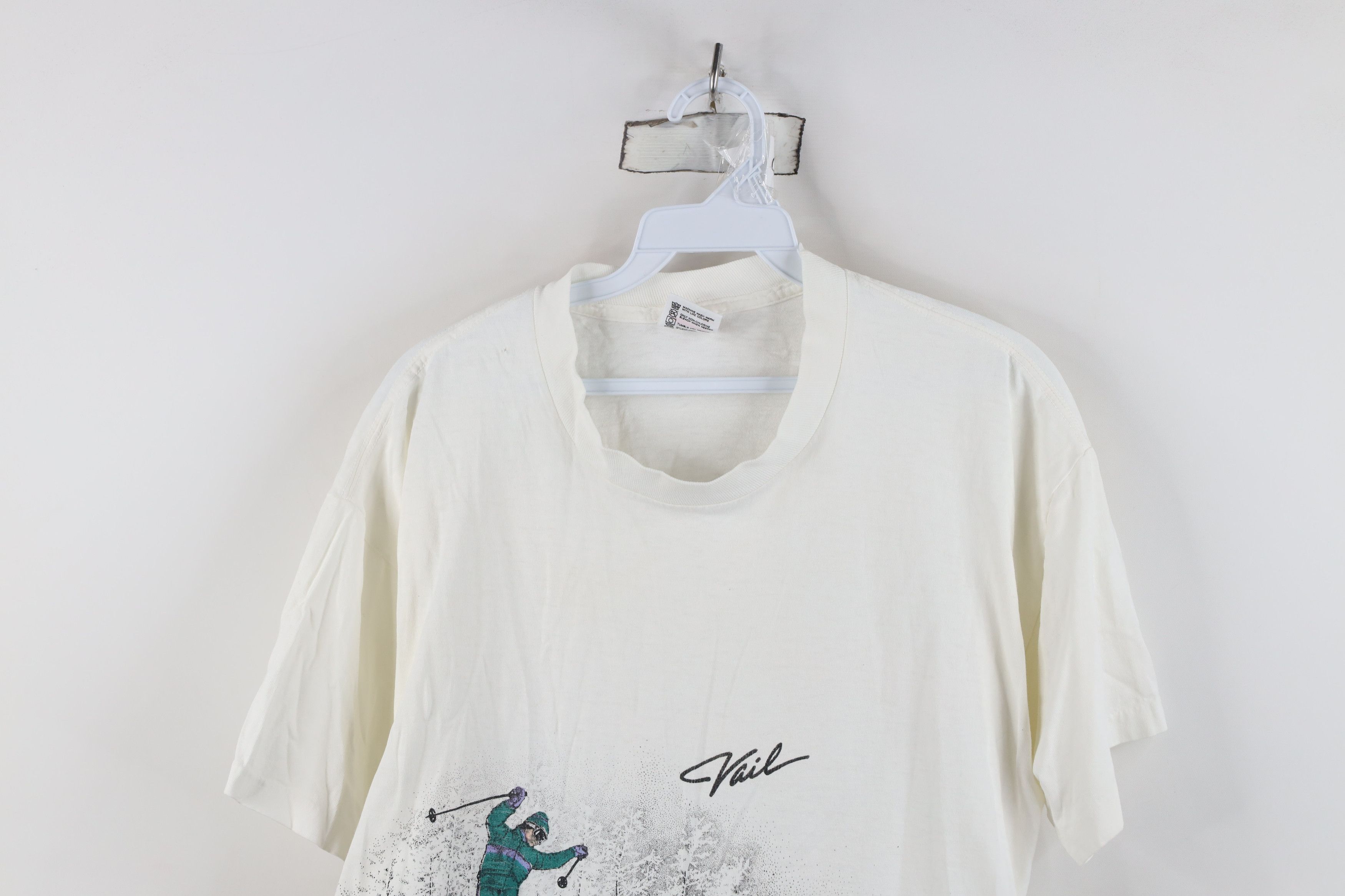 Vintage Vintage 80s Streetwear Skiing All Over Print T-Shirt USA Size US XL / EU 56 / 4 - 2 Thumbnail