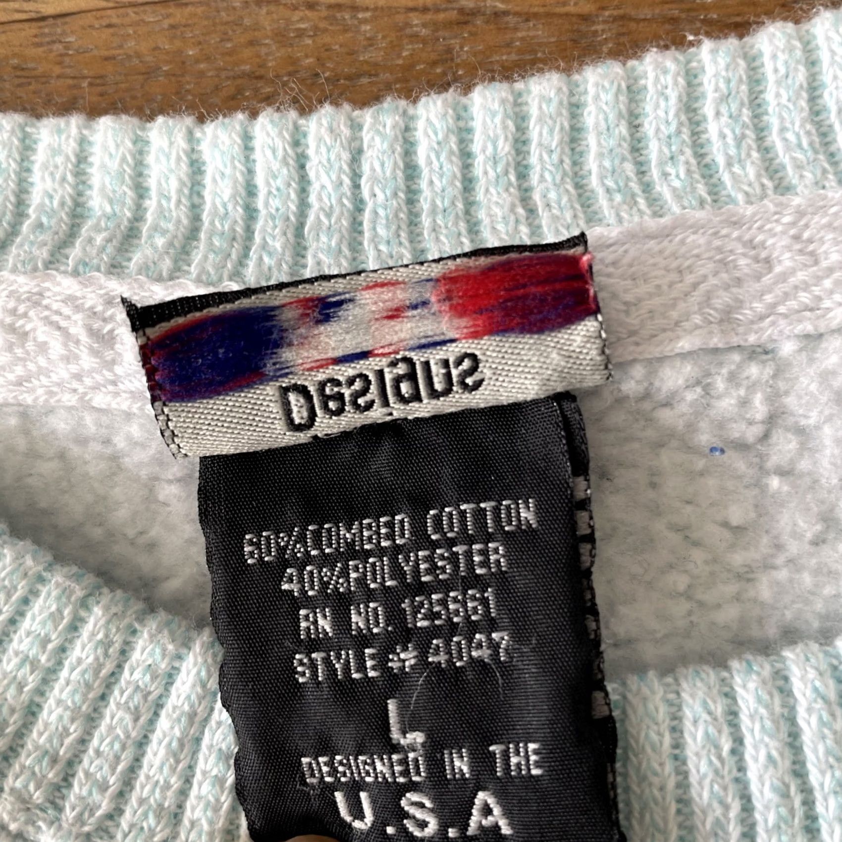 Vintage VINTAGE Martha's Vineyard Sweatshirt Womens L Light Blue Terry Massachusetts USA Size L / US 10 / IT 46 - 4 Thumbnail