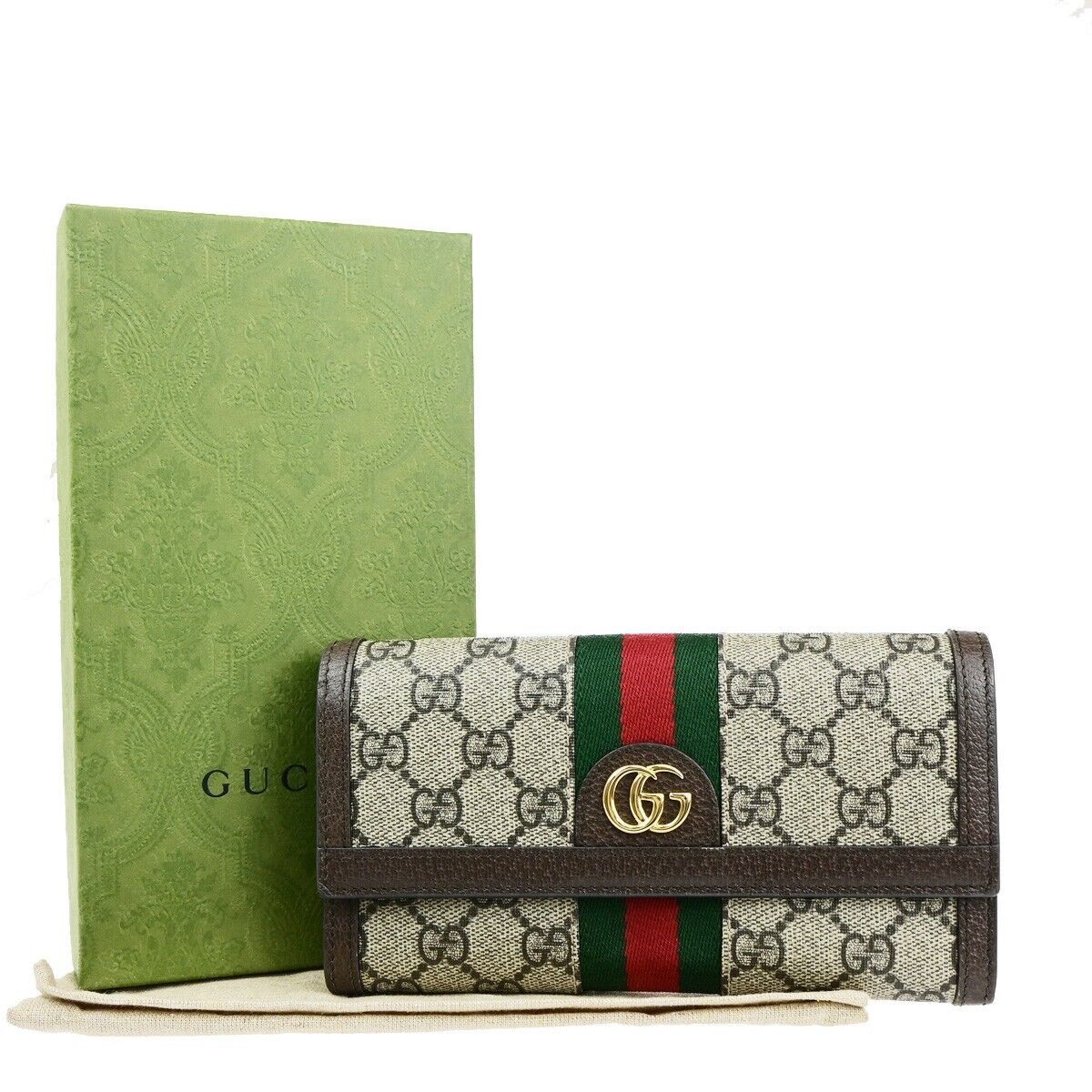 Gucci Ophidia Brown Canvas Wallet (Pre-Owned) Size ONE SIZE - 1 Thumbnail