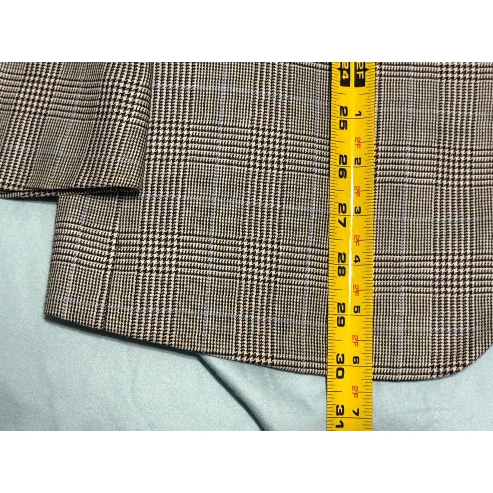 Ralph Lauren Ralph Lauren Men's Plaid HOUNDSTOOTH BLAZER Sz 40S Wool/Silk Blend Jacket Size 40R - 4 Thumbnail