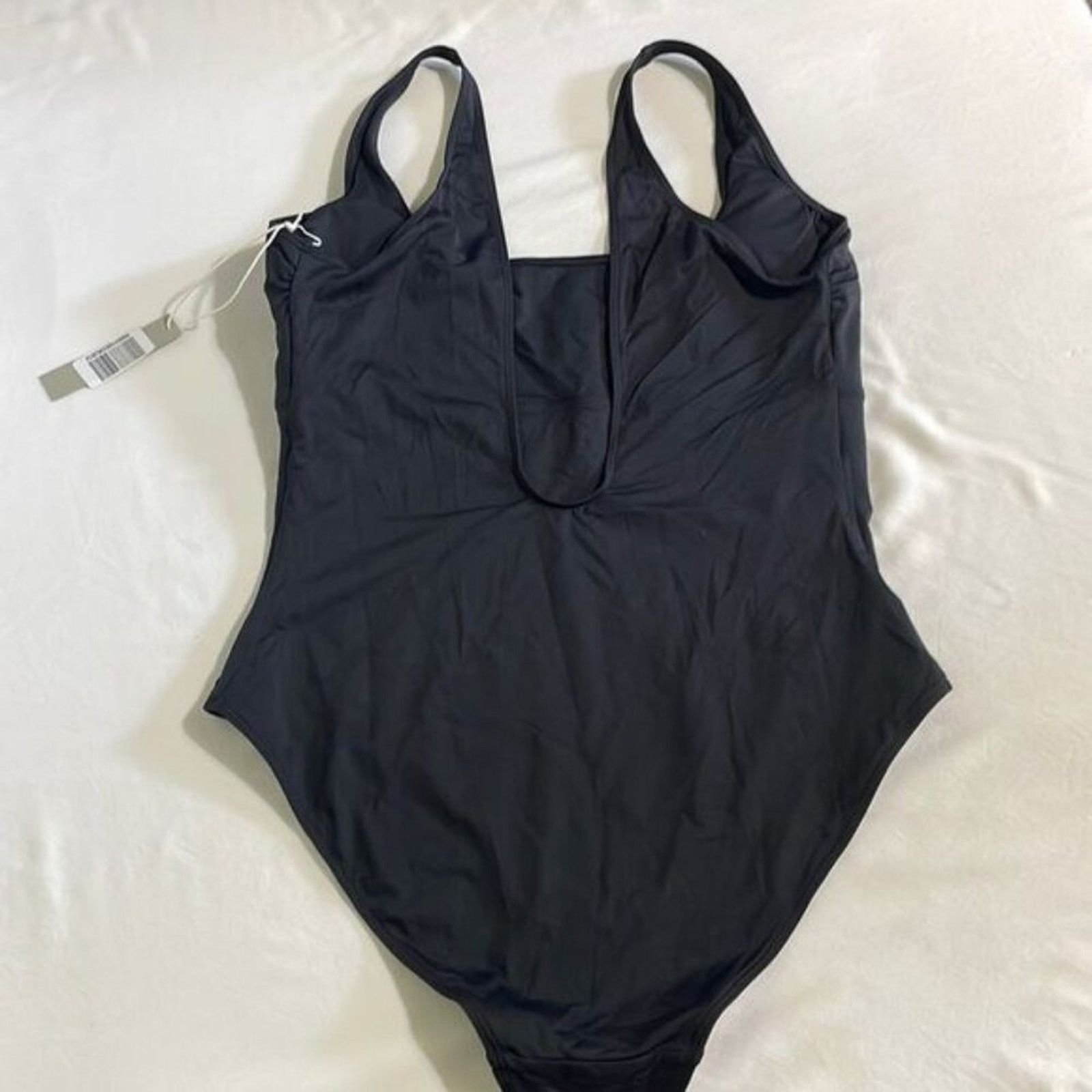 Everlane Everlane Swimsuit Women’s XL NWT Square-Neck One Piece Black Size ONE SIZE - 7 Thumbnail