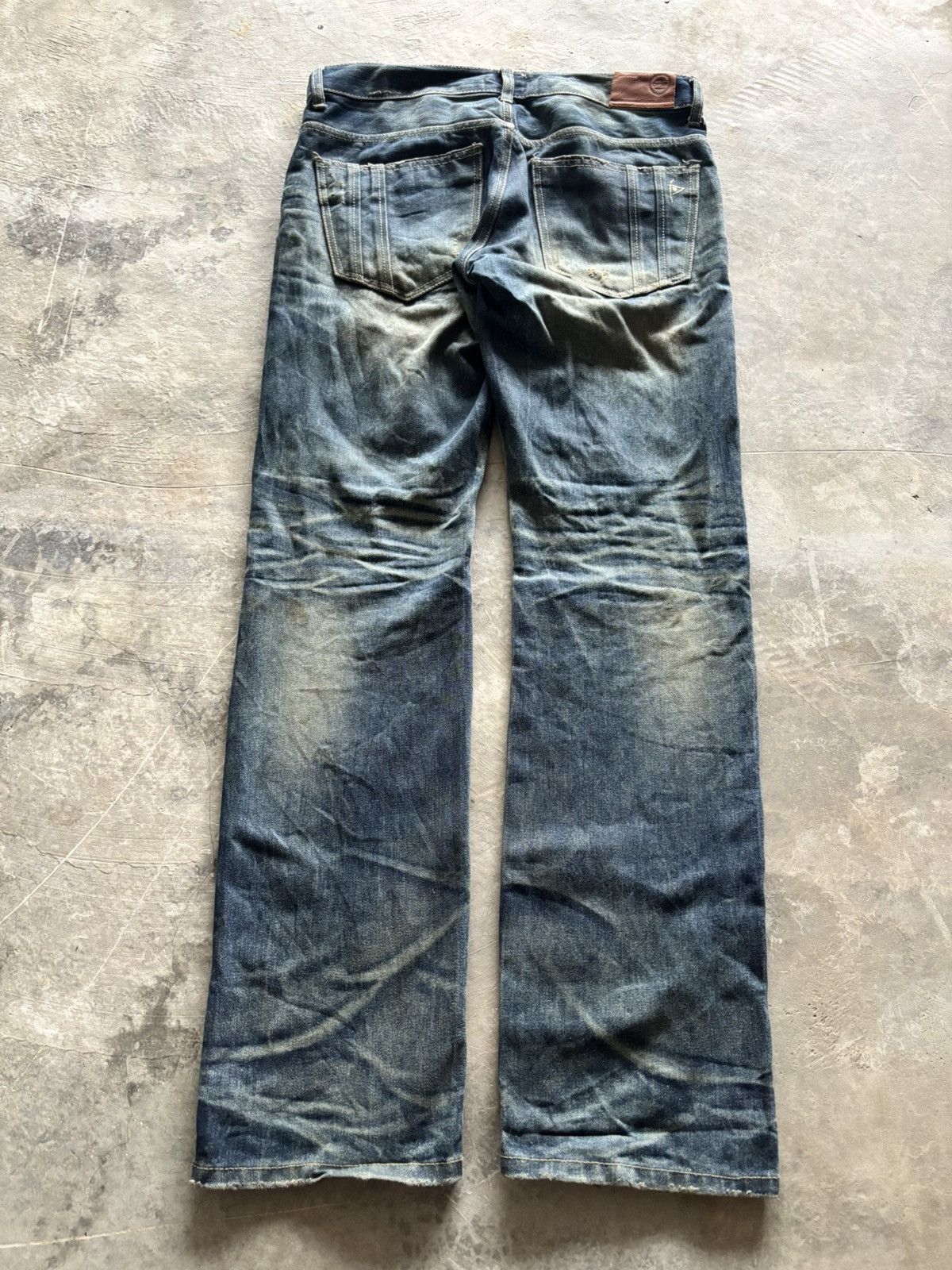 If Six Was Nine DPSR JEANS distressed mud wash mudmax style japanese grunge Size US 34 / EU 50 - 14 Thumbnail