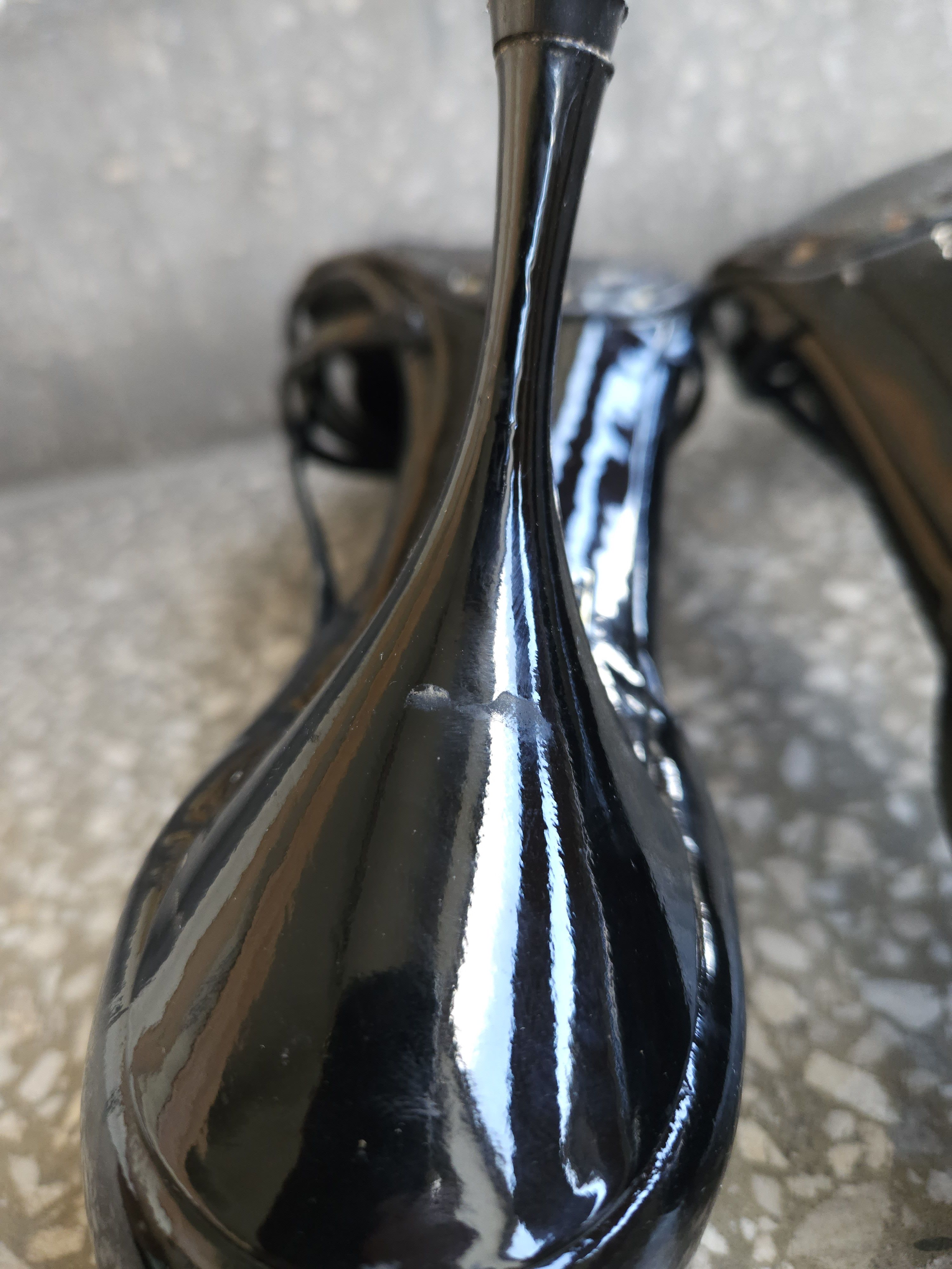 Dolce & Gabbana Dolce gabbana black patent leather pointed toe heels Size US 10 / IT 40 - 17 Thumbnail