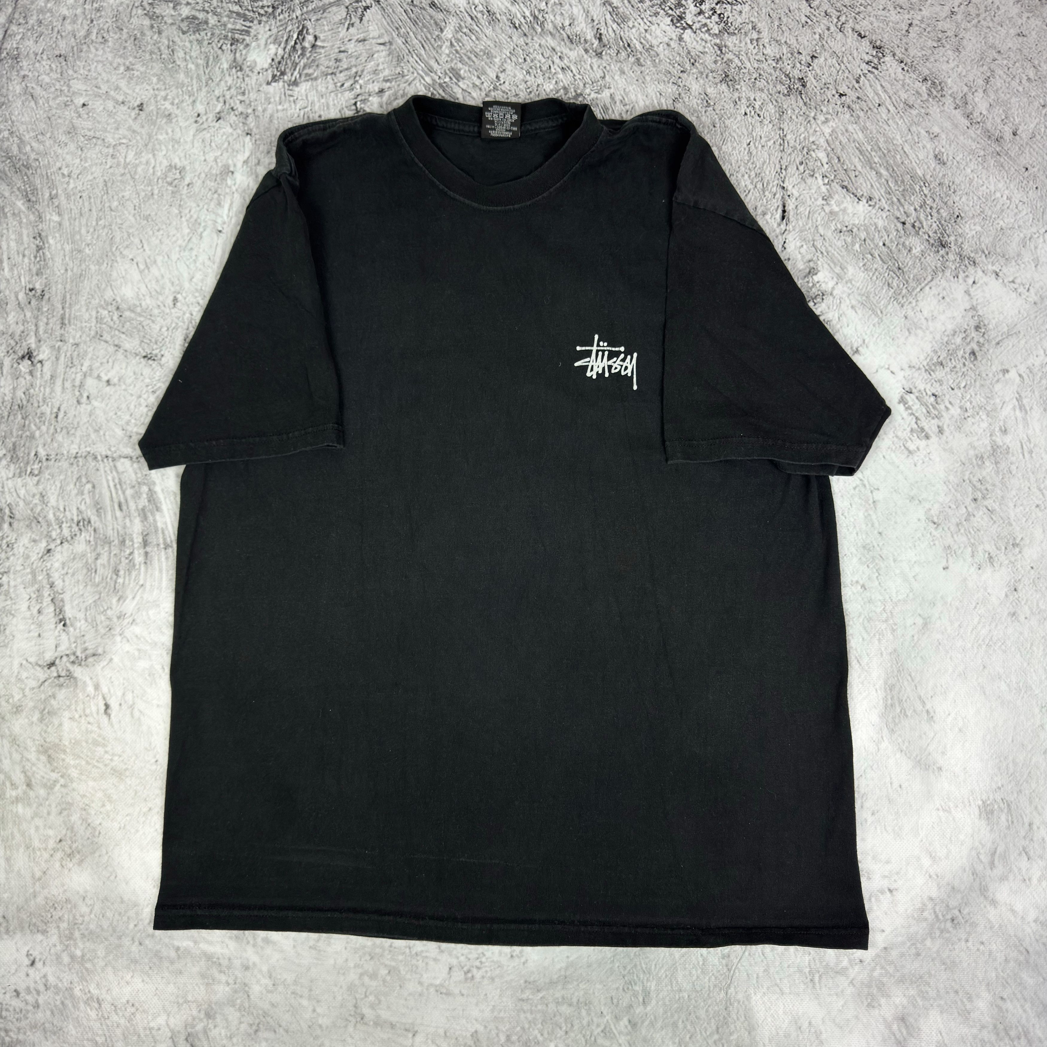 Stussy Basic Stüssy Tee Men's Black Cotton Pullover T-Shirt Large Size US L / EU 52-54 / 3 - 3 Thumbnail