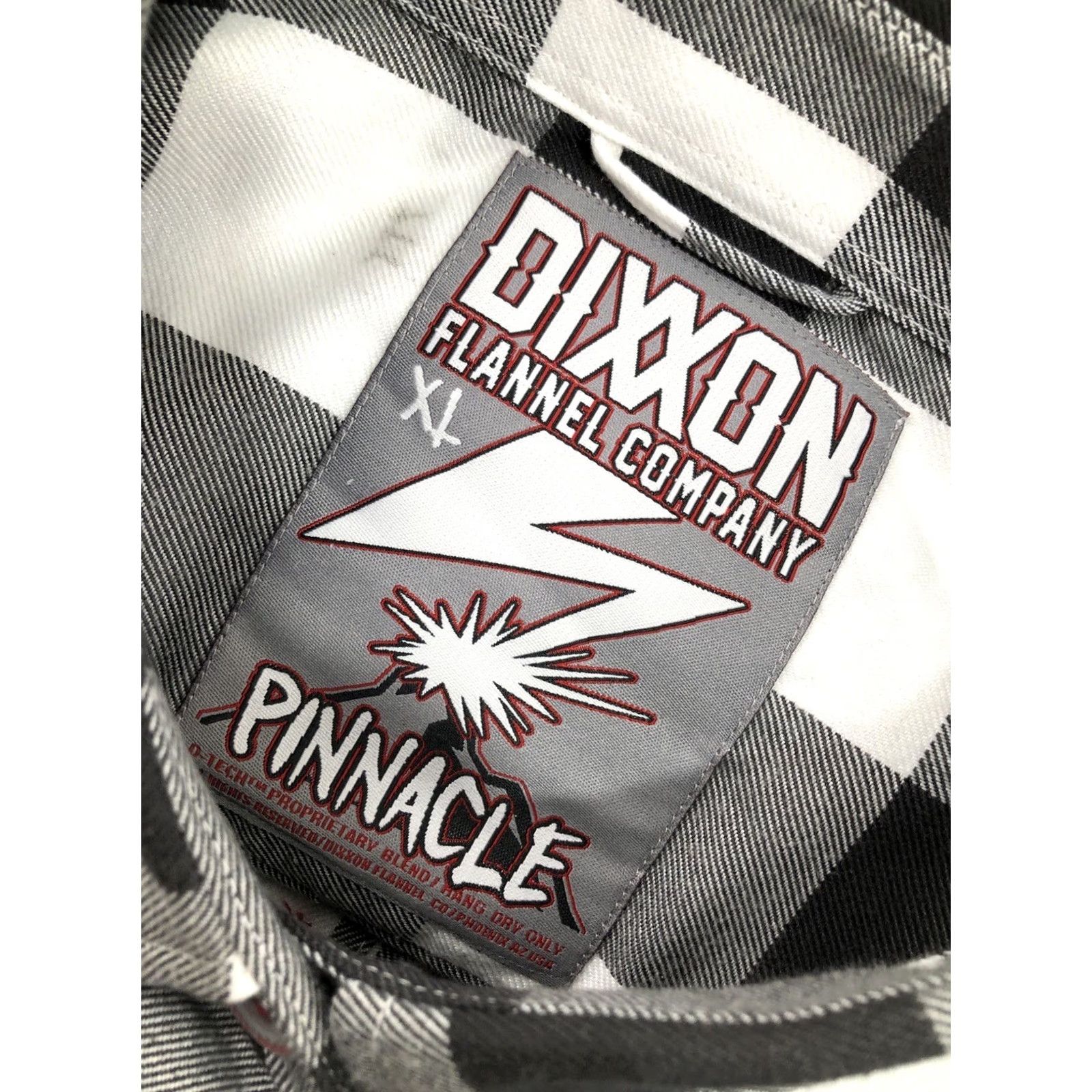 Vintage Dixxon Plaid Shirt - DIXXON FLANNEL COMPANY - Pinnacle - Women's XL Gray / White Button-Up Shirt - Plaid, Flannel, EXCELLENT Size XL / US 12-14 / IT 48-50 - 4 Thumbnail