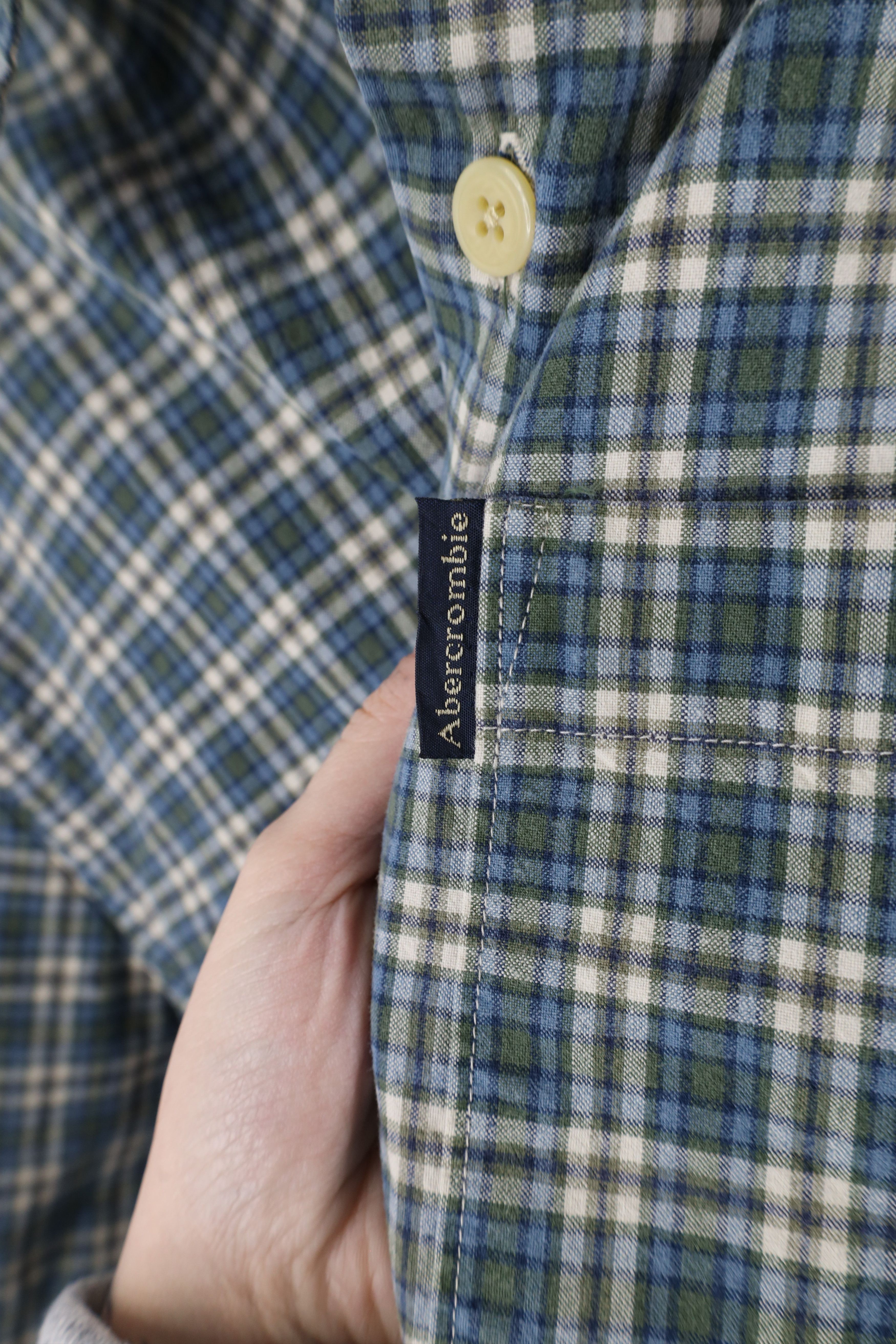 Abercrombie & Fitch × Vintage Vintage 90s Abercrombie & Fitch Baggy Fit Button Shirt Plaid Size US L / EU 52-54 / 3 - 4 Thumbnail