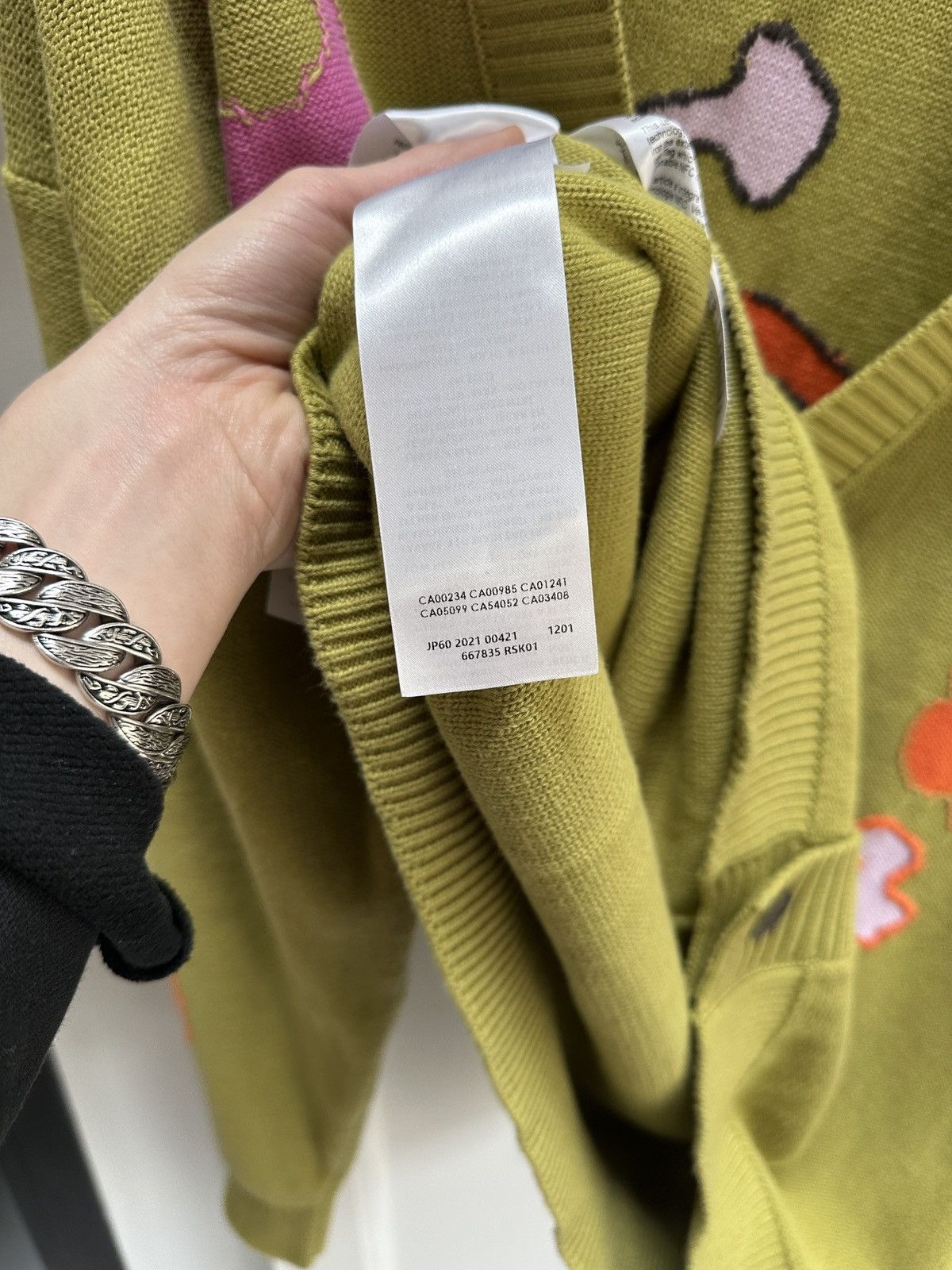 Alexander McQueen Grow Up Logo-Appliquéd Intarsia Cardigan Size US S / EU 44-46 / 1 - 11 Thumbnail