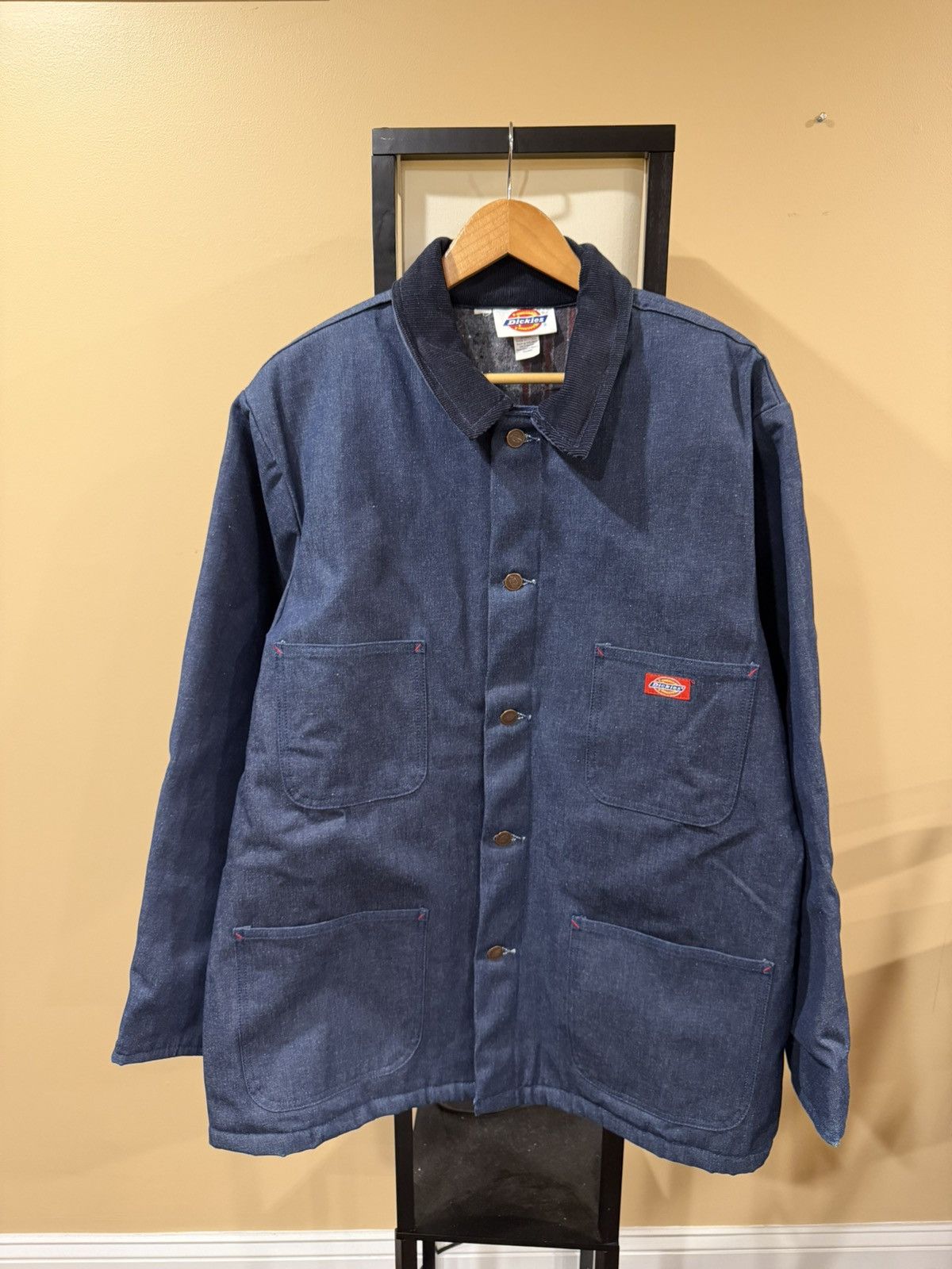 Dickies Vintage Dickies Denim Blanket Lined Chore Jacket Size US XL / EU 56 / 4 - 18 Thumbnail