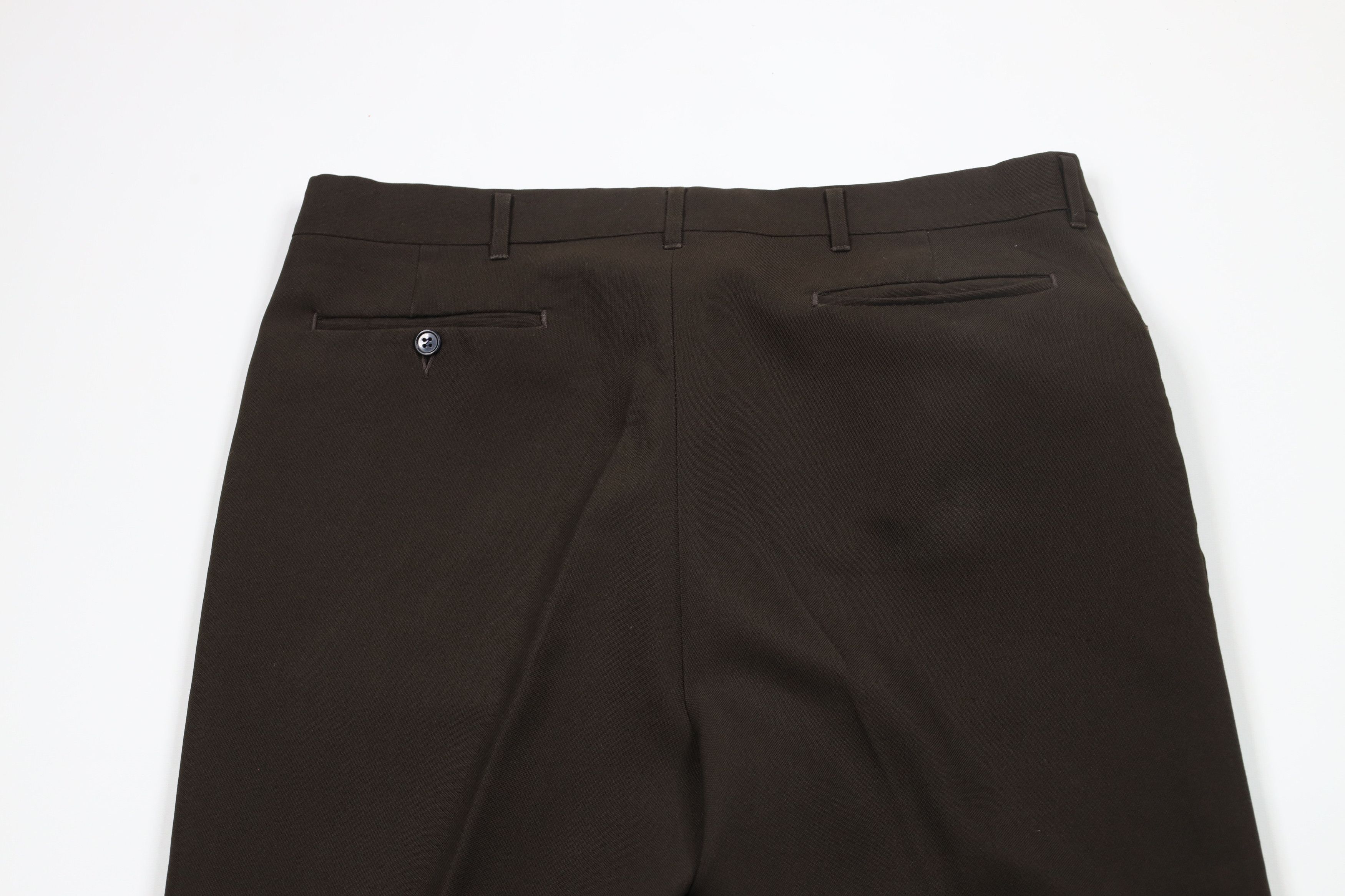 Vintage Vintage 70s Streetwear Wide Leg Knit Chino Pants Brown USA Size US 34 / EU 50 - 11 Thumbnail