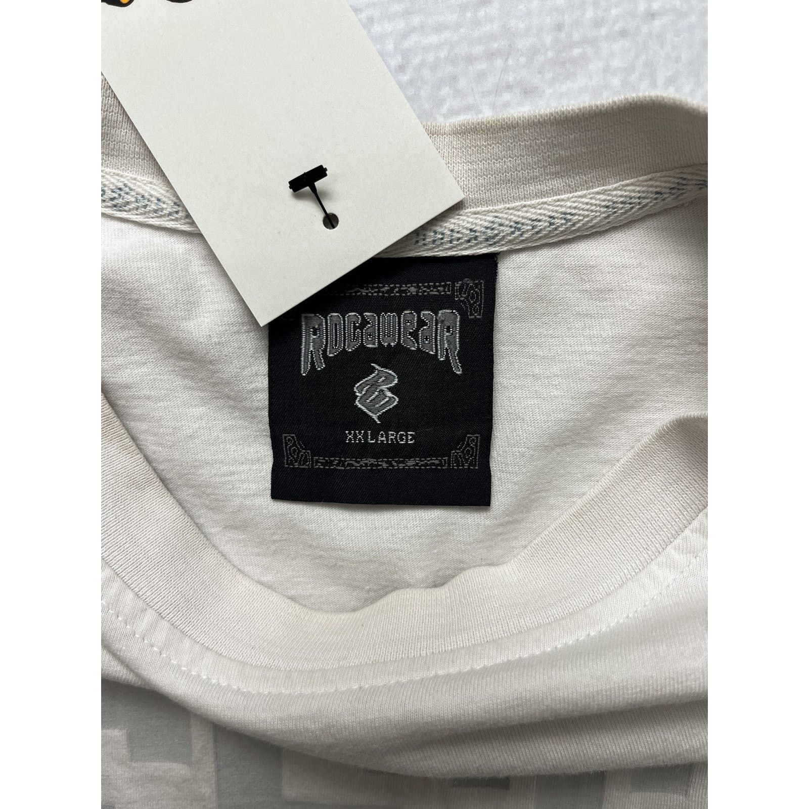 Rocawear 90s Rocawear White Crewneck T-Shirt - Men's 2XL Size US XXL / EU 58 / 5 - 3 Thumbnail
