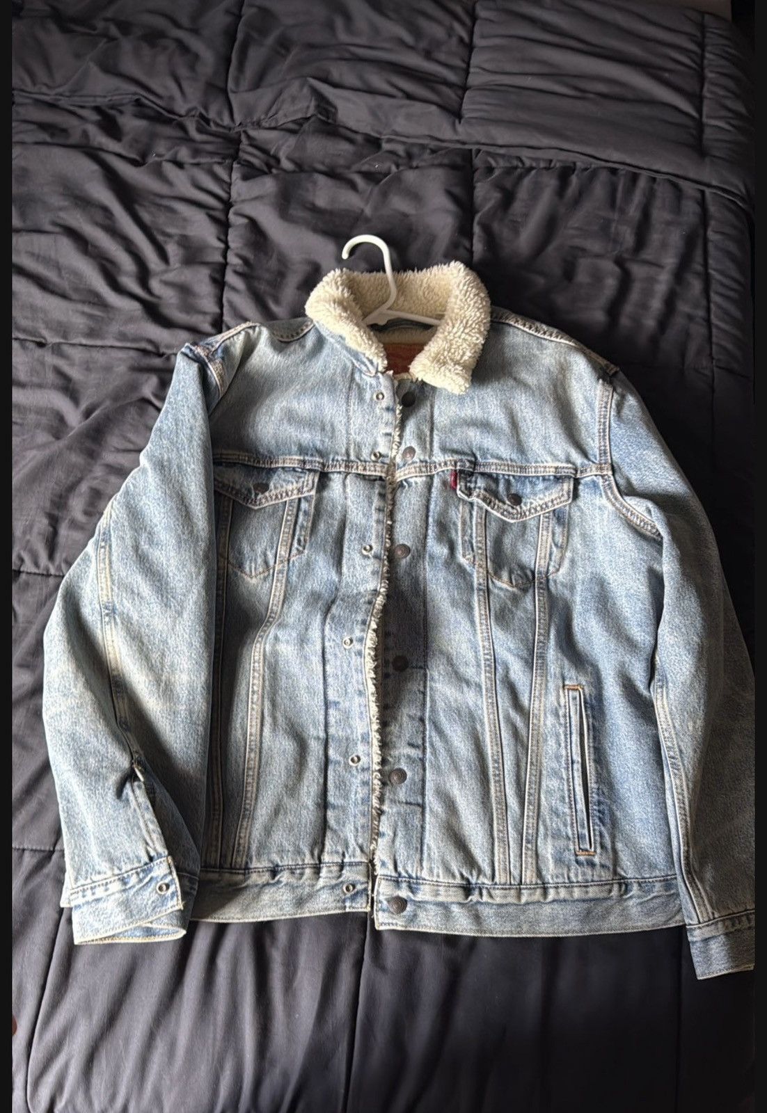 Levi's Vintage Clothing Levi Denim Wool Jacket Size US XXL / EU 58 / 5 - 1 Thumbnail