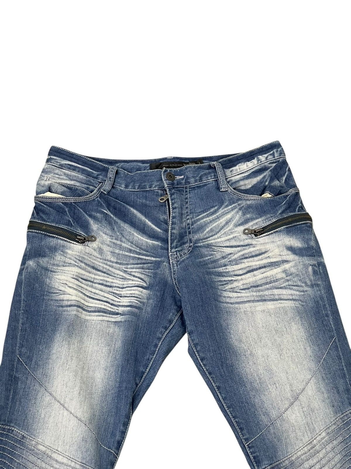Hysteric Glamour Biker Jeans Schlussel Japan Faded Stretch Skinny 2🟦4 Size US 32 / EU 48 - 12 Thumbnail