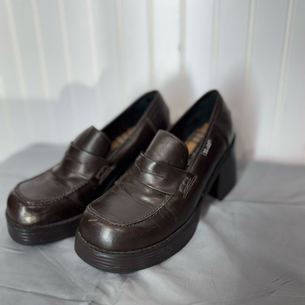 Other Mudd Chunky Y2K VTG Brown Heel Loafer 8.5 Size US 5 / IT 35 - 10 Thumbnail