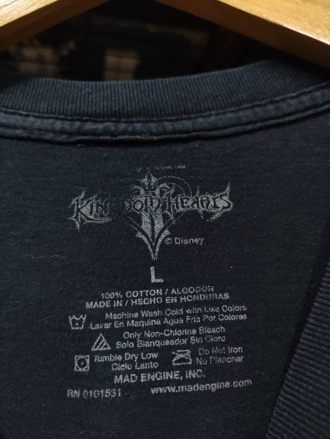 Playstation Kingdom Hearts Disney Game Promo Big Print T-Shirt Size US L / EU 52-54 / 3 - 5 Thumbnail