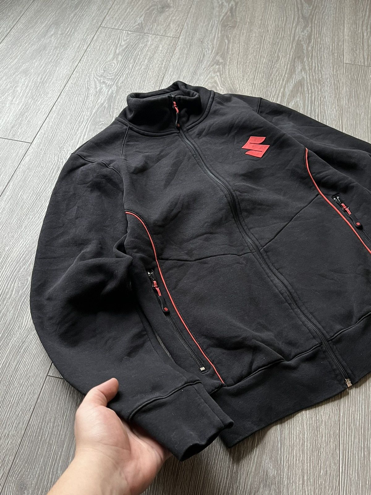 Japanese Brand Vintage 💥 Suzuki Racing Zip Sweatshirt Japanese Size US S / EU 44-46 / 1 - 8 Thumbnail