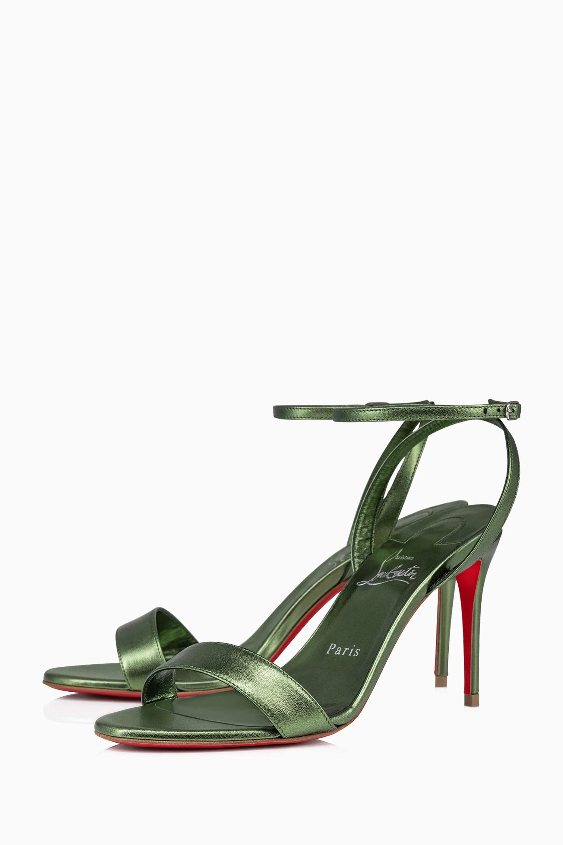 Christian Louboutin o1w1db10425 Heels in Olive Size US 12 / IT 42 - 3 Thumbnail