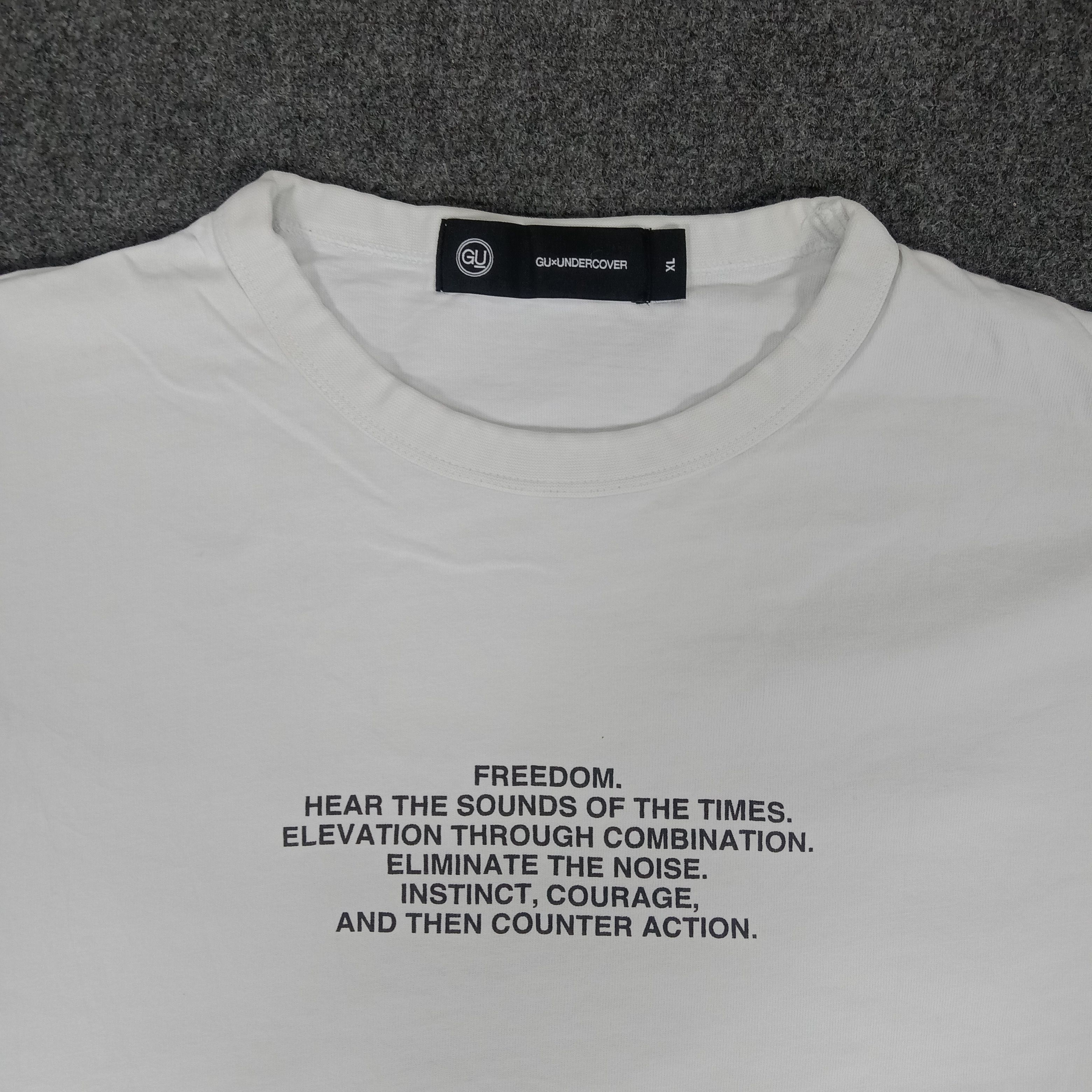 GU × Undercover × Vintage Gu X Undercover Japanese Brand Long Sleeve Tshirt Size US XXL / EU 58 / 5 - 4 Thumbnail