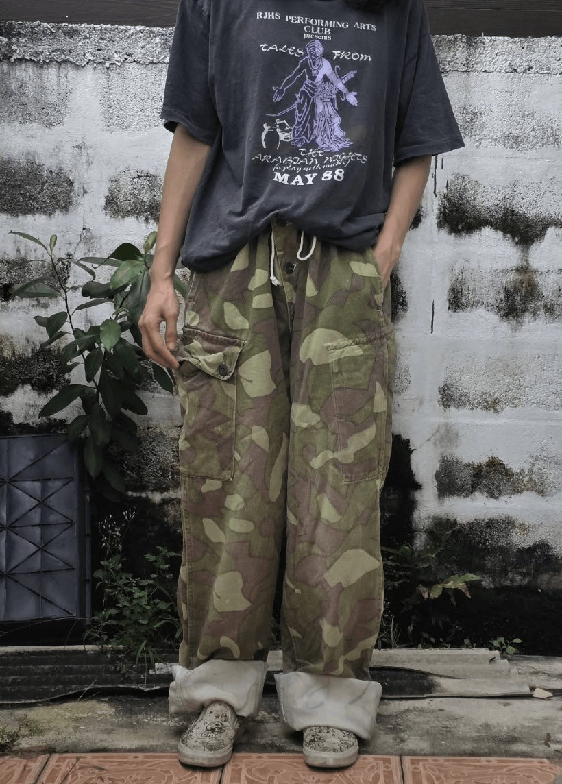 Other 60s/80s Finnish Camou Cargo Pants Size US 34 / EU 50 - 5 Thumbnail
