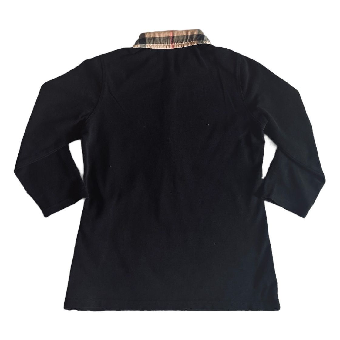 Burberry Burberry 3/4 Sleeve Black Polo Top | Size S Size S / US 4 / IT 40 - 2 Thumbnail