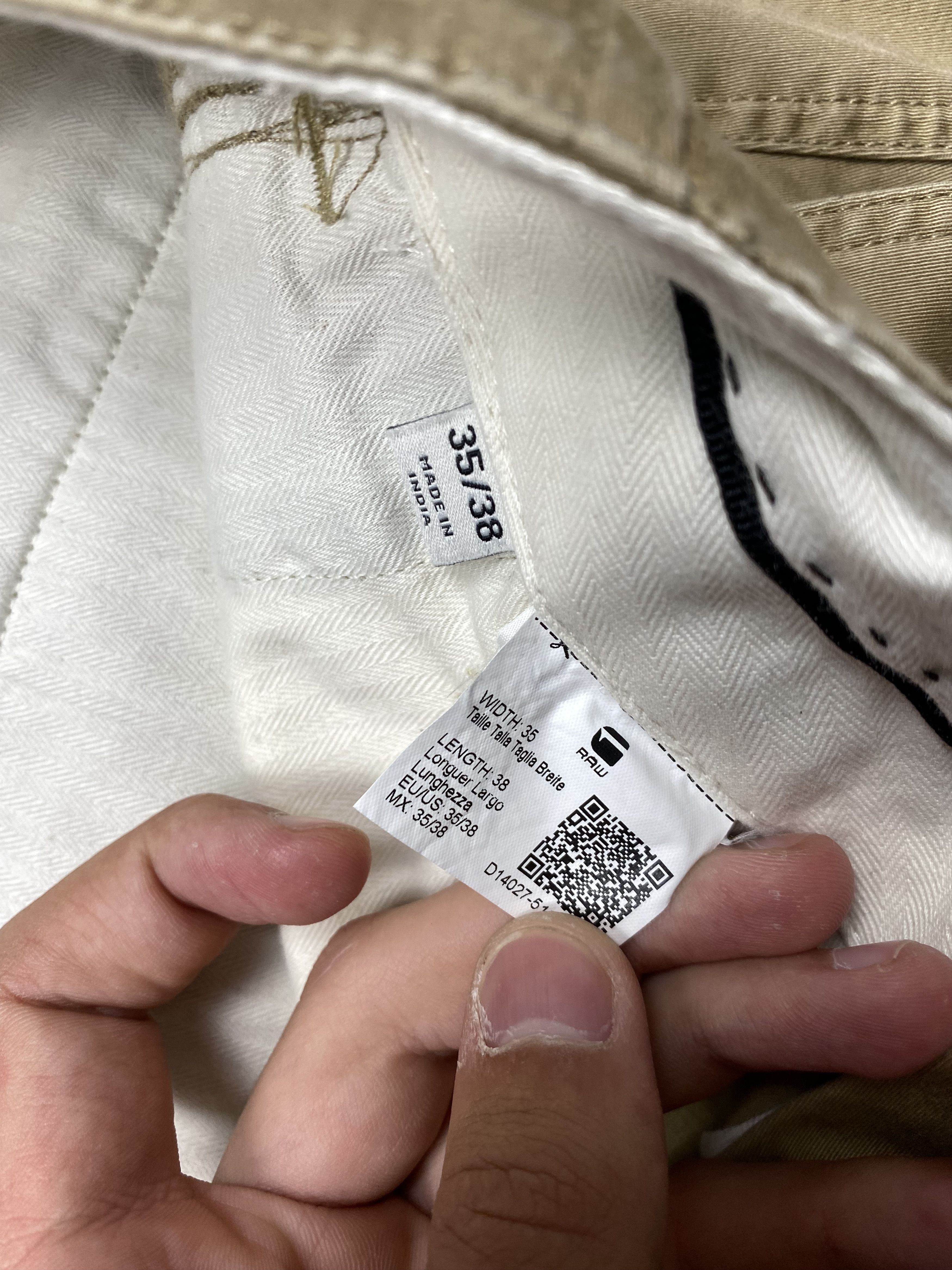 G-Star G Star Raw Vintage Mens Chino Pants Y2K Size US 35 - 5 Thumbnail