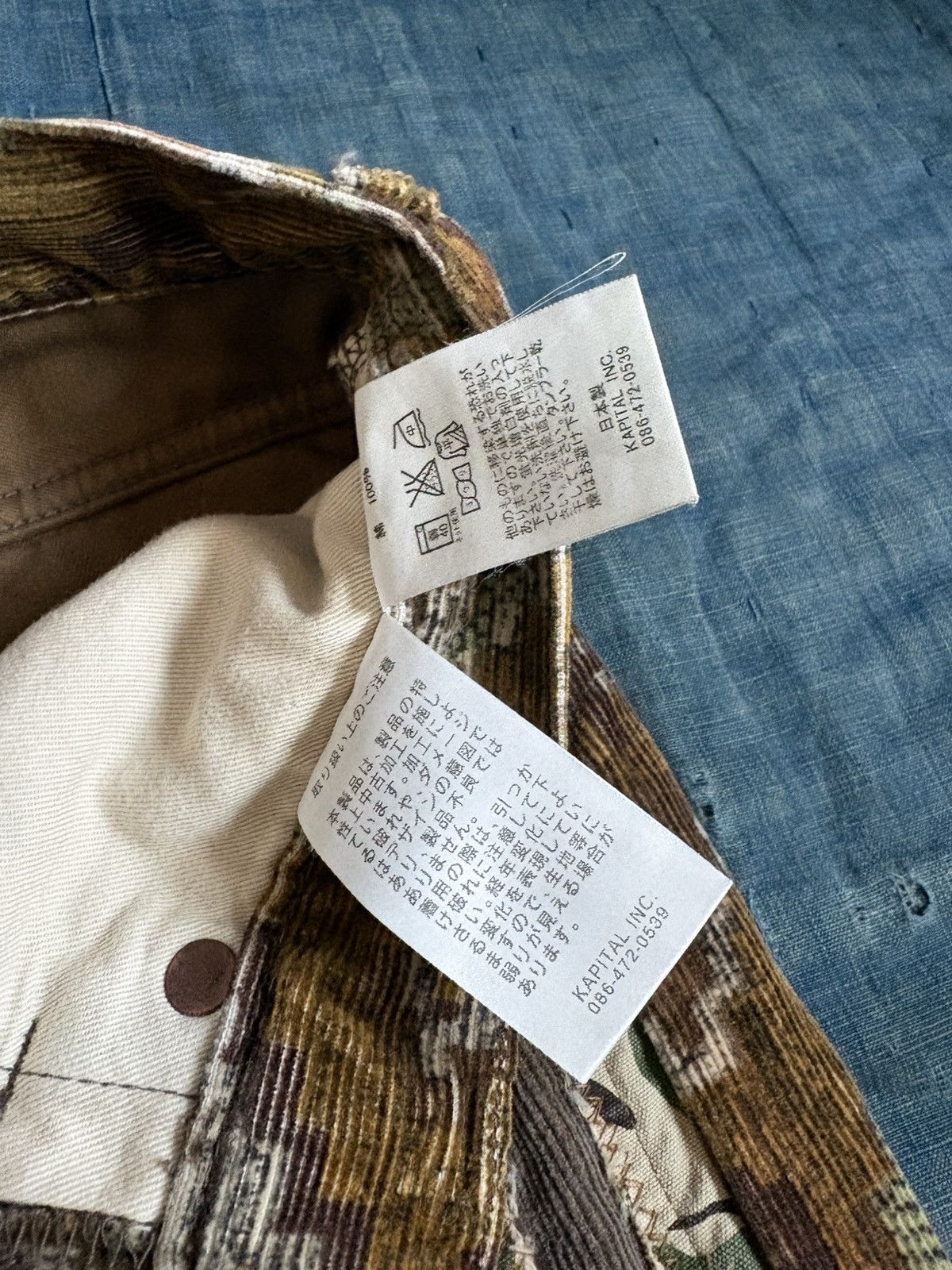 Kapital Kountry KOUNTRY Repair Mixed Pattern Corduroy Patchwork Jeans Size US 30 / EU 46 - 13 Thumbnail