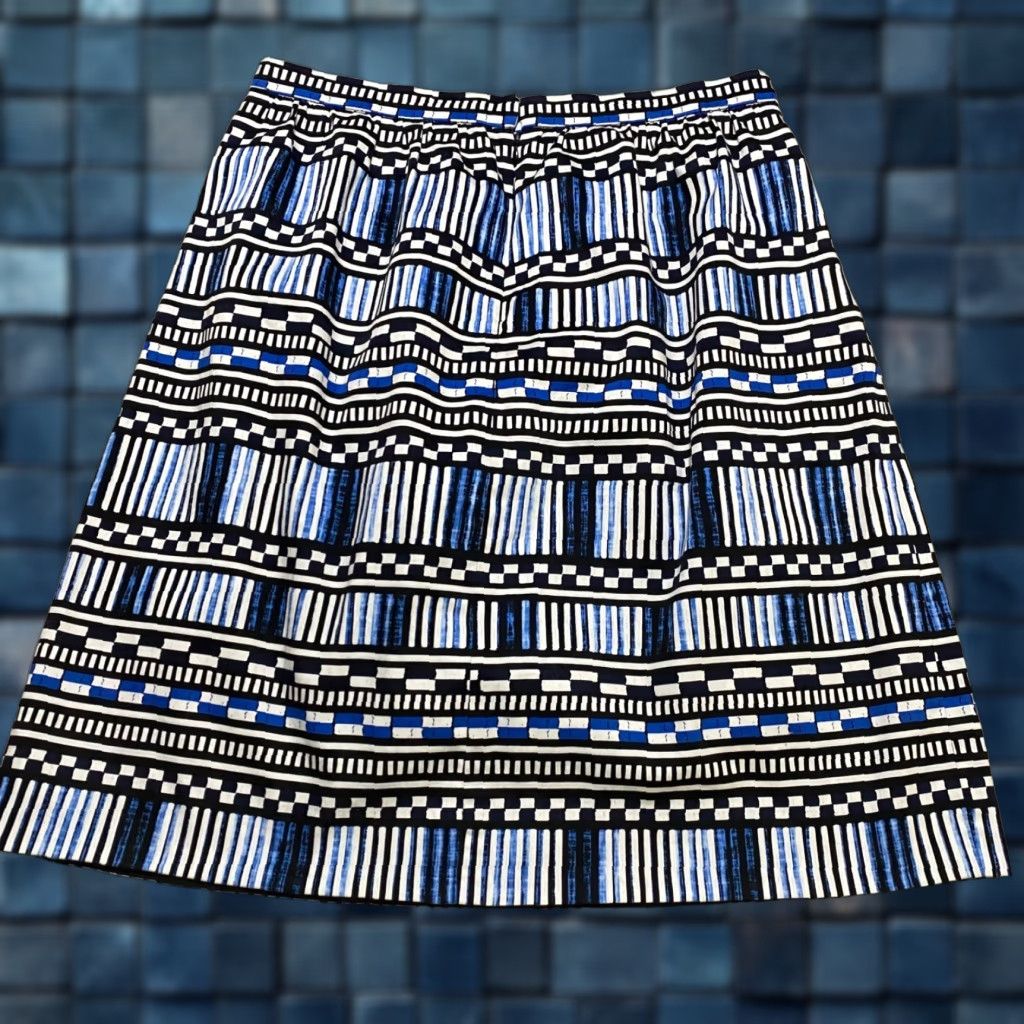 J.Crew J. Crew Skirt Womens sz 8 Multicolor Geometric Pockets A-Line Size 30" / US 8 / IT 44 - 1 Thumbnail