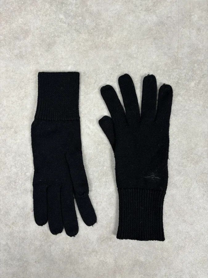 Dior AW2008 Dior Black Premium Wool Gloves Size ONE SIZE - 4 Thumbnail