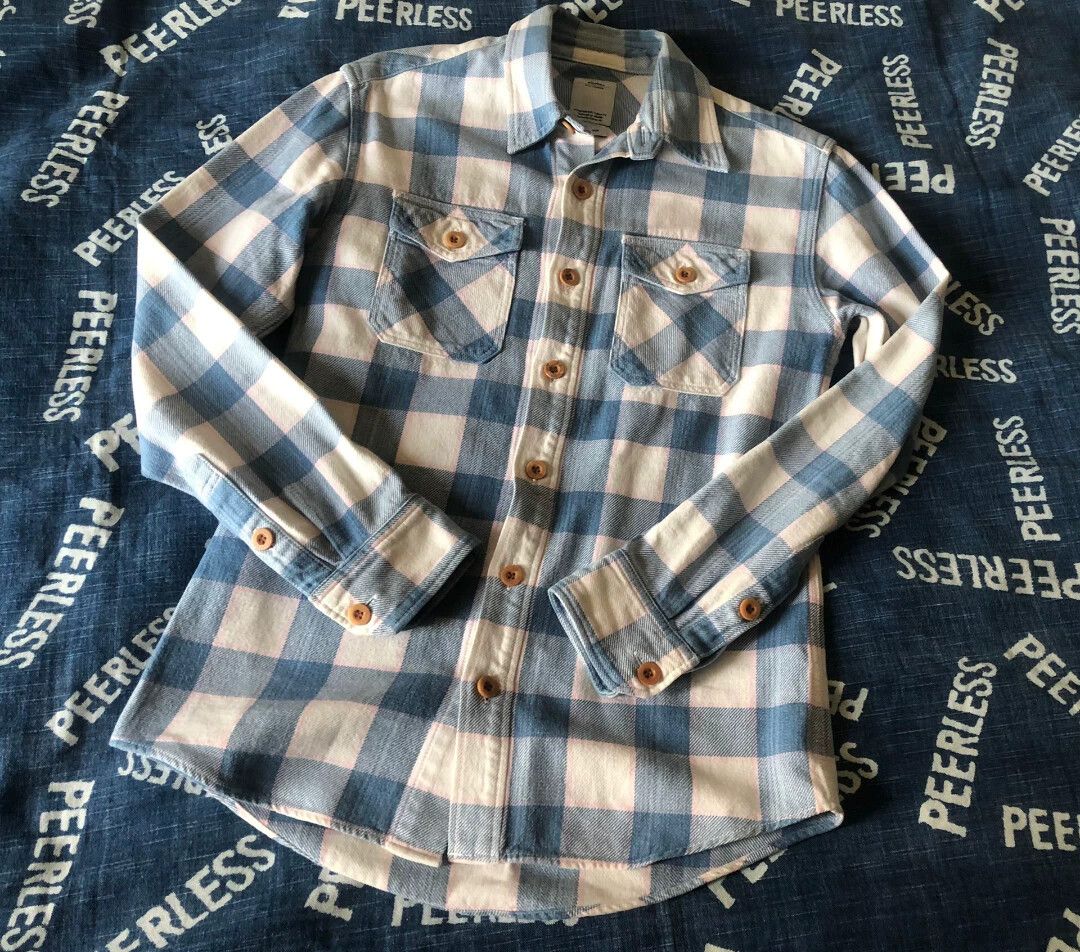 Visvim Visvim Black Elk Flannel Shirt 14SS Black Elk Flannel Indigo Buffalo Check Shirt Size US XS / EU 42 / 0 - 1 Thumbnail