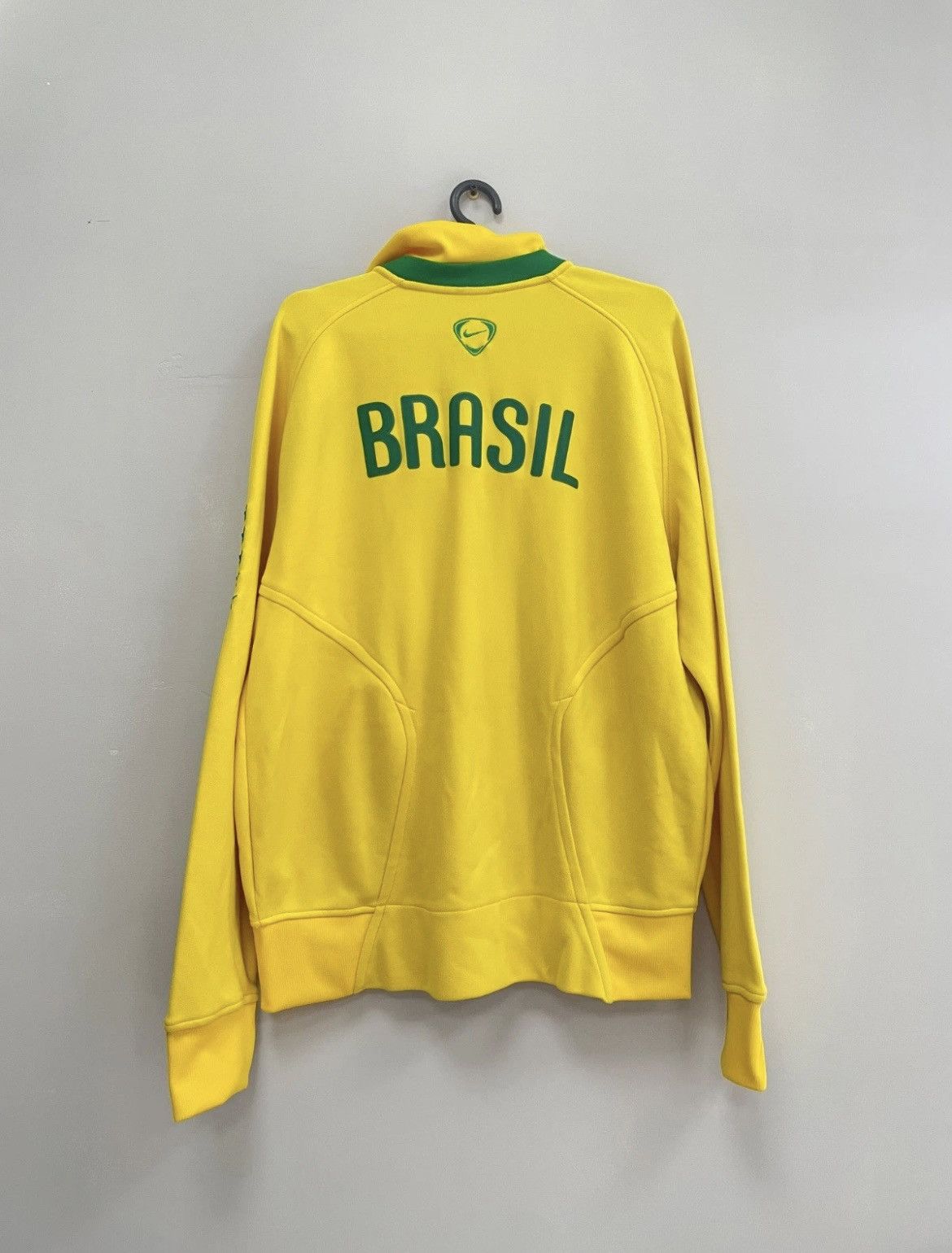 Nike Nike Brazil 2008 Home Football Track Jacket National Team Size US XL / EU 56 / 4 - 2 Thumbnail