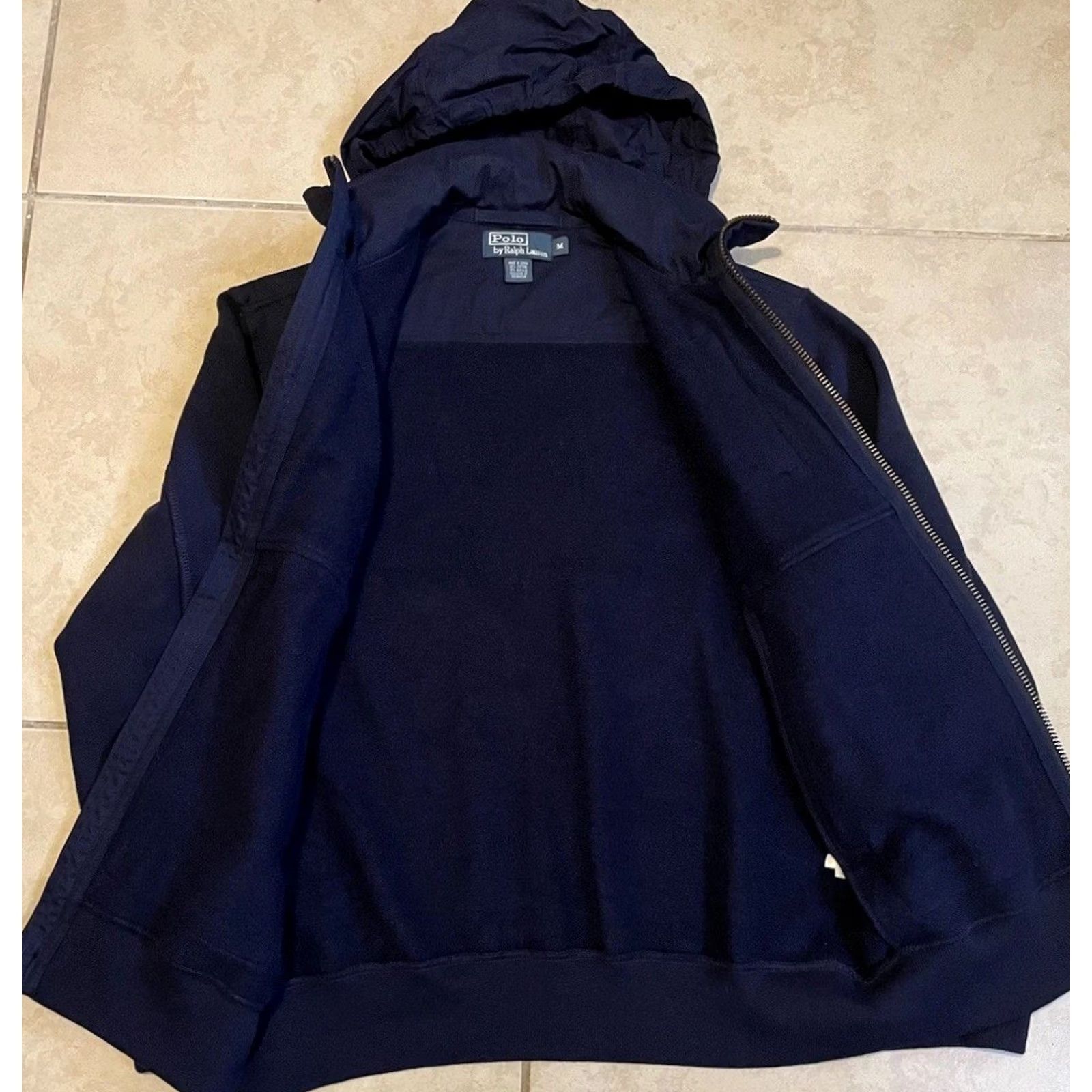 Polo Ralph Lauren VINTAGE Polo Ralph Lauren Hybrid Fleece Jacket M Blue Bomber Jacket Mens Polo Ralph Lauren Sport Stadium 90s Size US M / EU 48-50 / 2 - 4 Thumbnail
