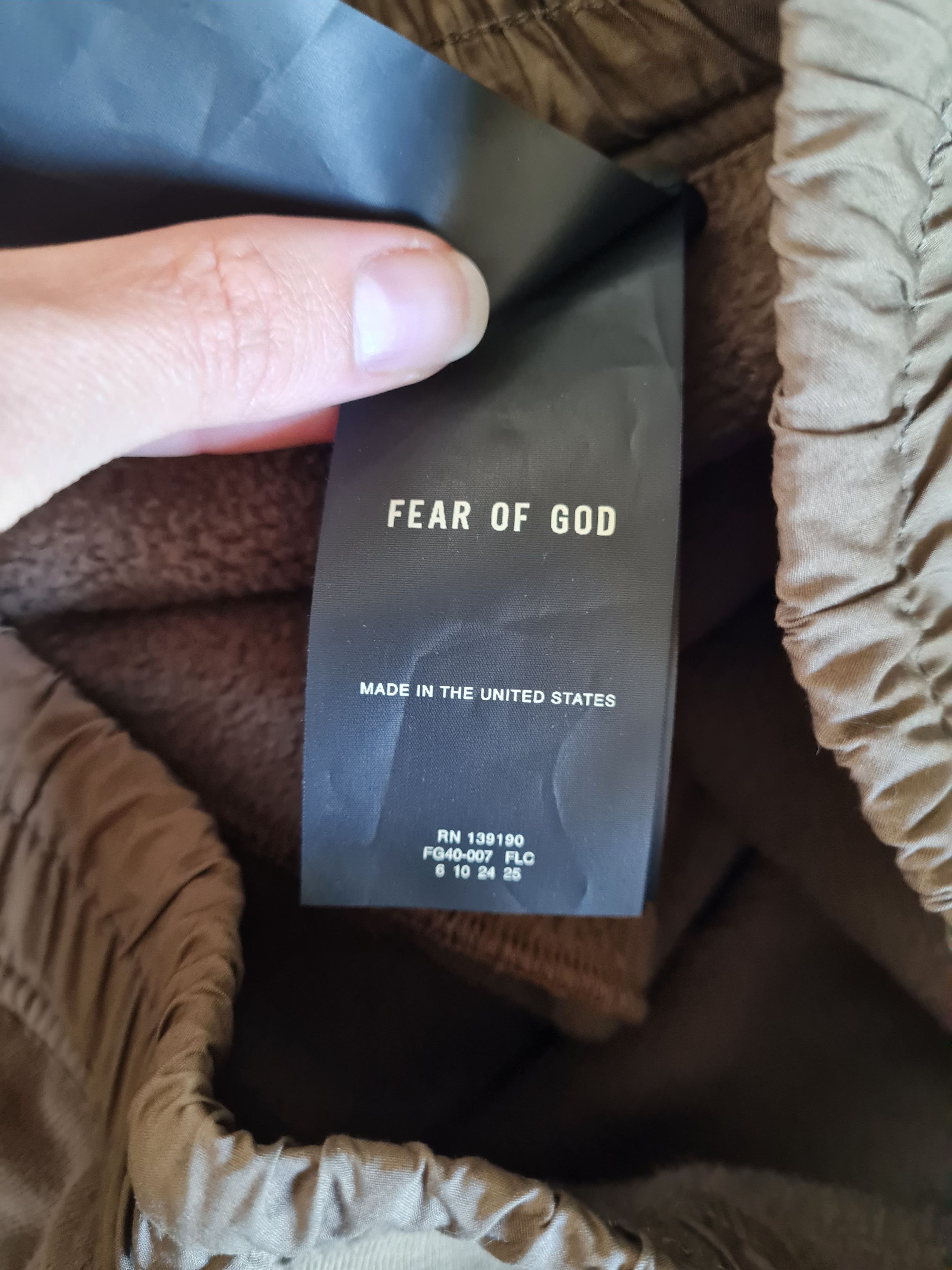 Fear of God Fear of God sweatpants seventh collection, taupe green/brown Size US 28 / EU 44 - 4 Thumbnail
