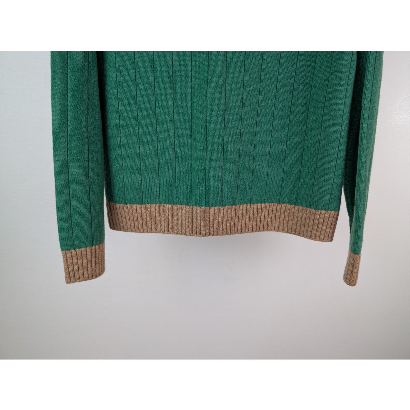 Gucci o1rshd1 Wool Long Sleeve Cardigan Sweater in Yard/Multicolor Size US L / EU 52-54 / 3 - 9 Thumbnail