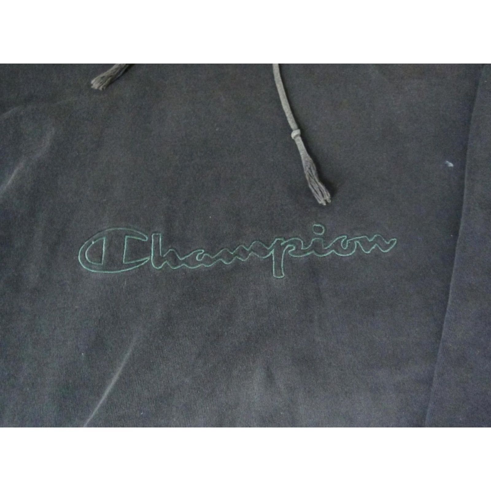 Champion Champion Hoodie Men Large Black Script Logo 90s Sweatshirt Pullover Hooded Mens Size US L / EU 52-54 / 3 - 4 Thumbnail