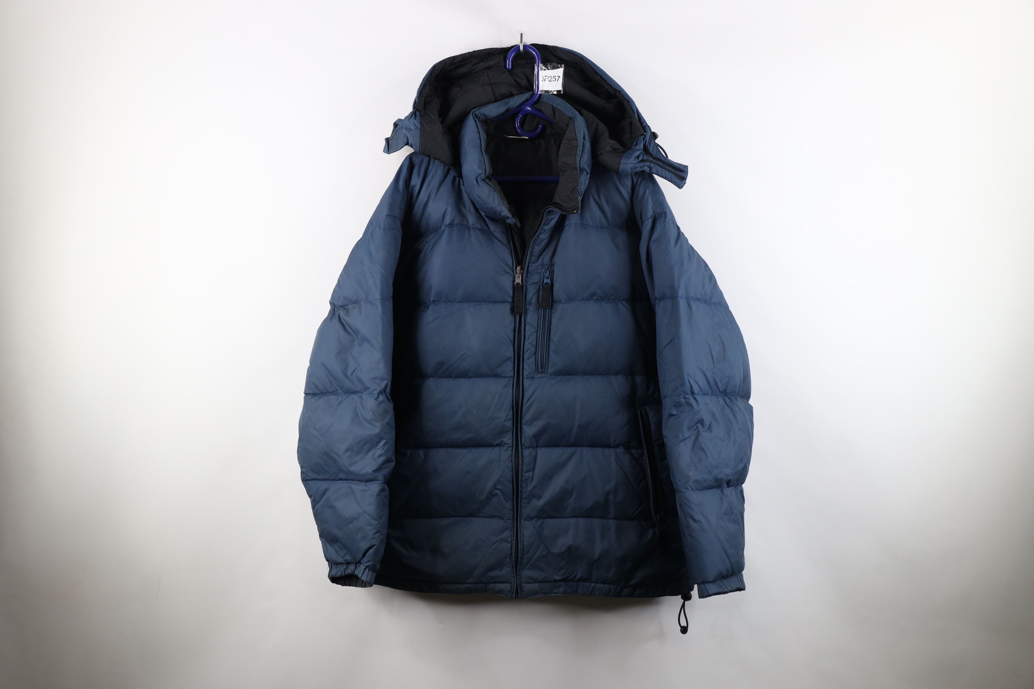 Gap × Vintage Vintage 90s Gap Reversible Duck Down Hooded Puffer Jacket Size US L / EU 52-54 / 3 - 1 Thumbnail
