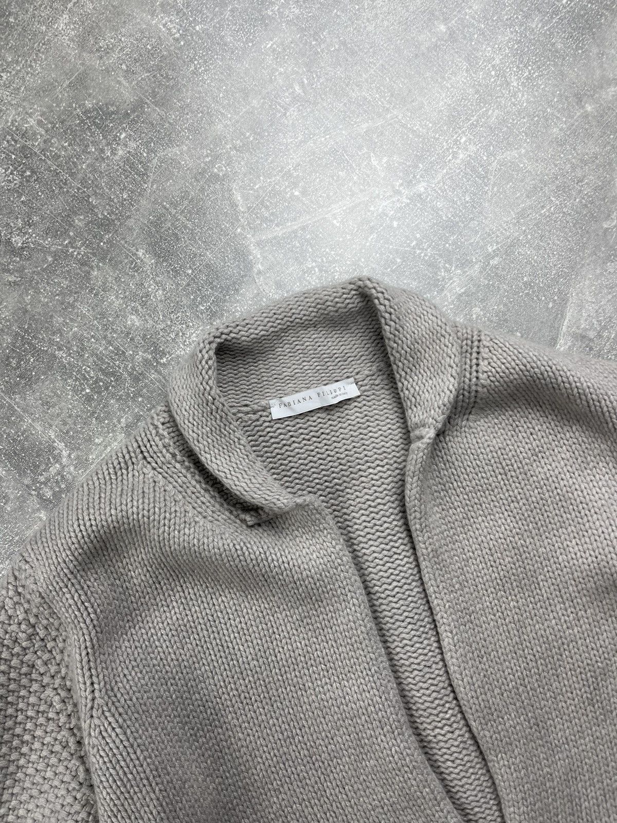 Fabiana Filippi Fabiana Filippi Knit Cardigan Wool Cashmere Blend Gray Size XL / US 12-14 / IT 48-50 - 5 Thumbnail