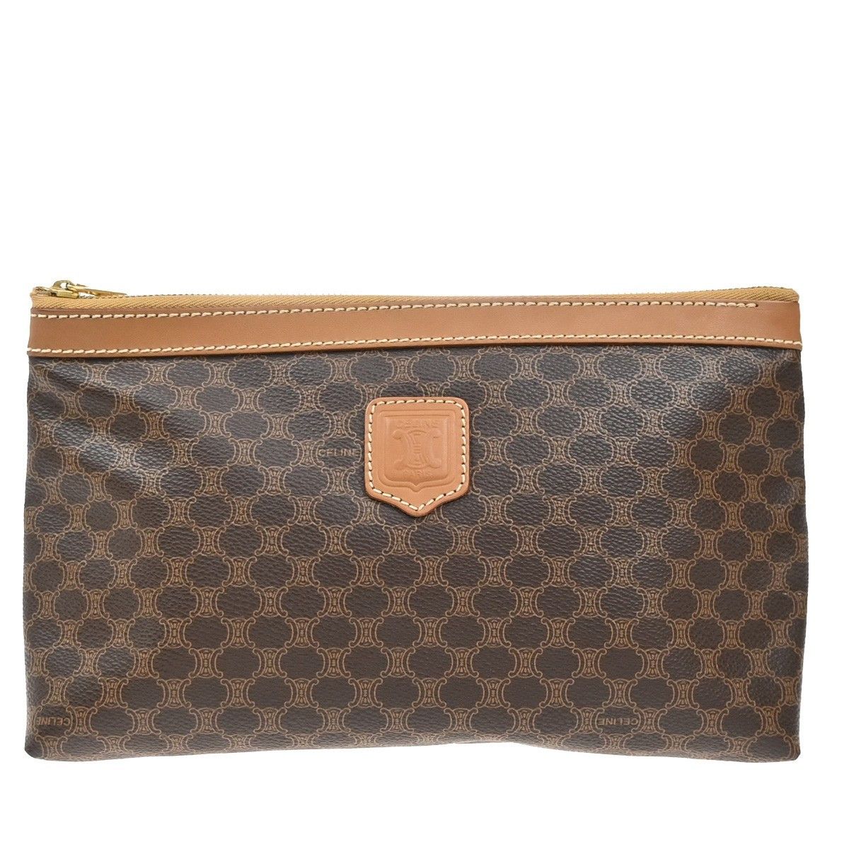 Celine Celine Macadam Pochette Canvas and Leather Size ONE SIZE - 1 Thumbnail