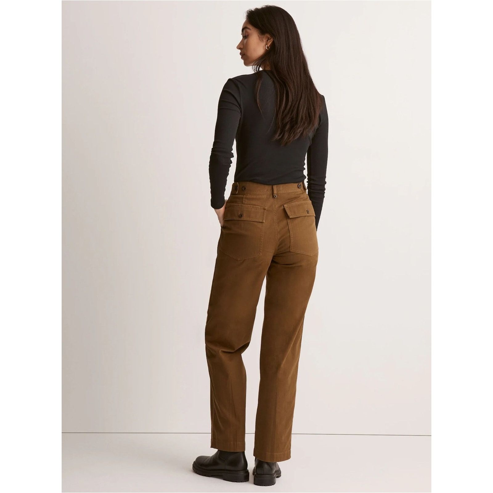 Madewell Madewell The Perfect Vintage WideLeg Utility Pant Womens 25T Size 25" / US 0 / IT 36 - 3 Thumbnail