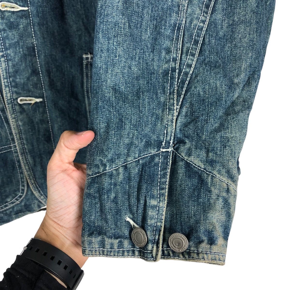 Vintage 🔥Vintage Denim Chore Jacket Multi Pocket Greeman Co. Japan Size US L / EU 52-54 / 3 - 15 Thumbnail