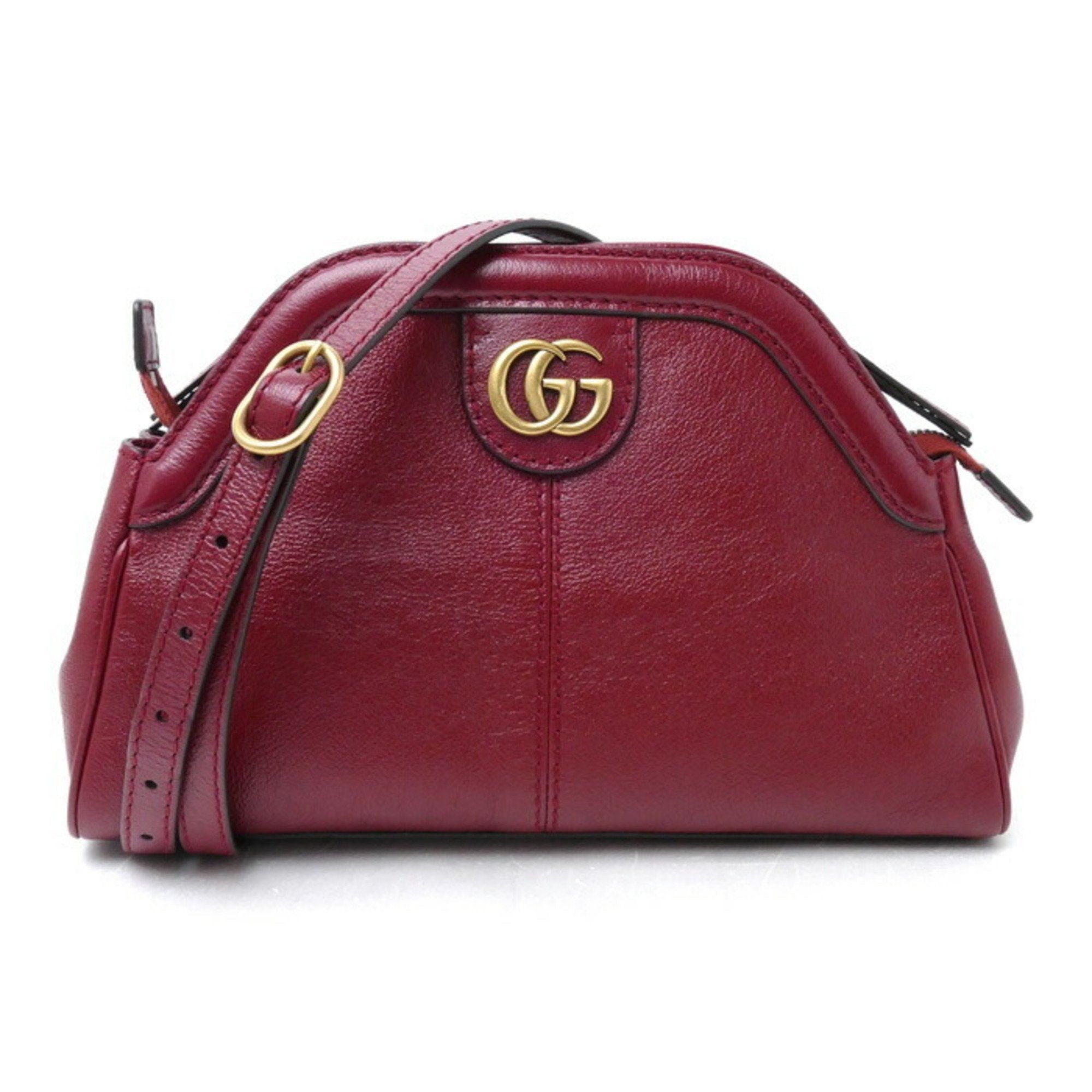 image of Gucci Liber Small Cat Head Shoulder Bag Red 524620 Women's