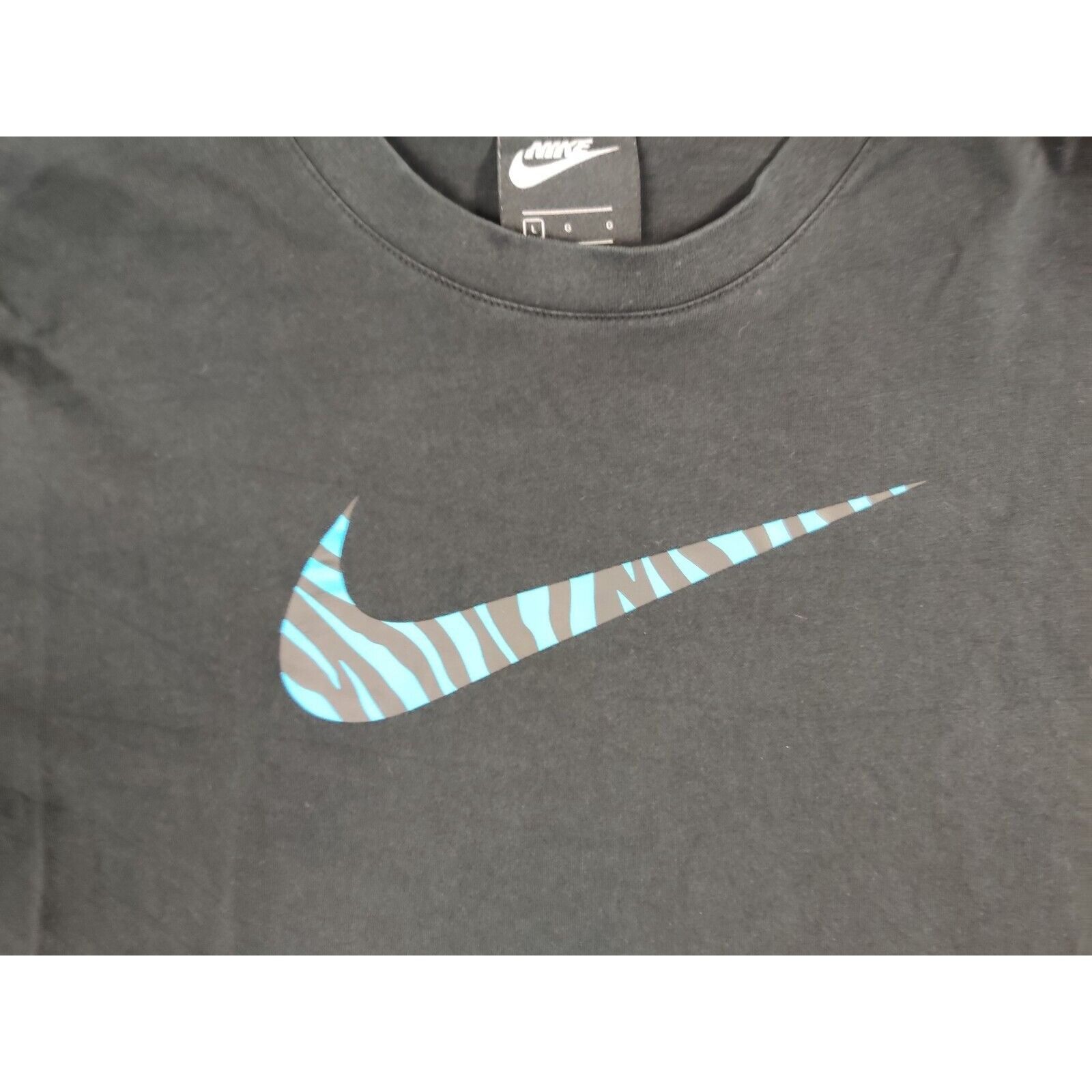 Nike Nike Shirt Adult Mens Large Black Blue Swoosh Logo Long Slee Size US L / EU 52-54 / 3 - 2 Thumbnail