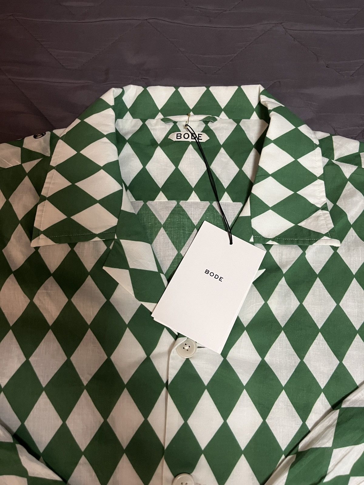 Bode Bode diamond jockey ls shirt Size US L / EU 52-54 / 3 - 5 Thumbnail