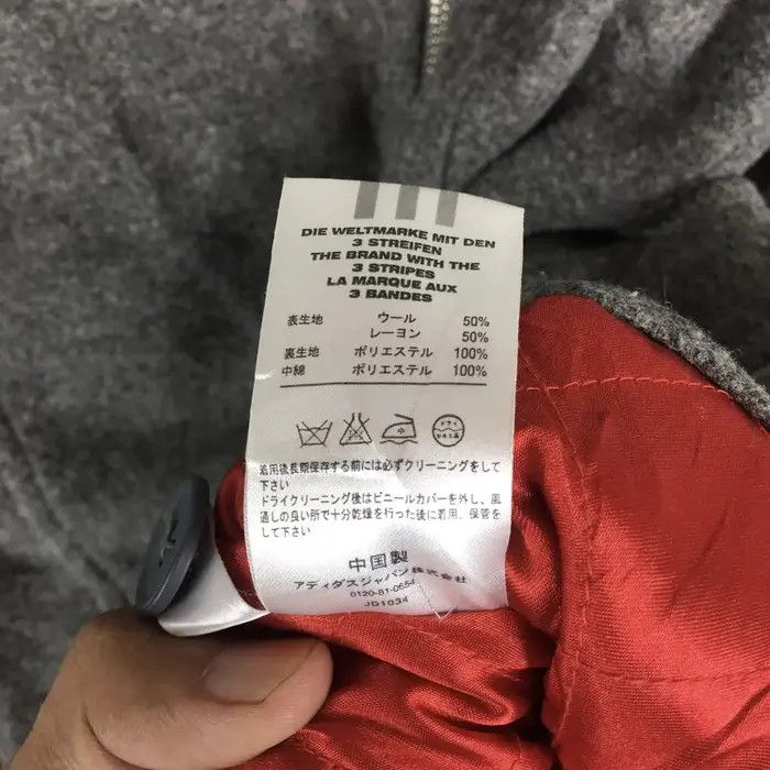 Adidas Vtg ADIDAS 3 Stripes Wool Peacoat Jacket Windbreaker Trench Size M / US 6-8 / IT 42-44 - 6 Thumbnail