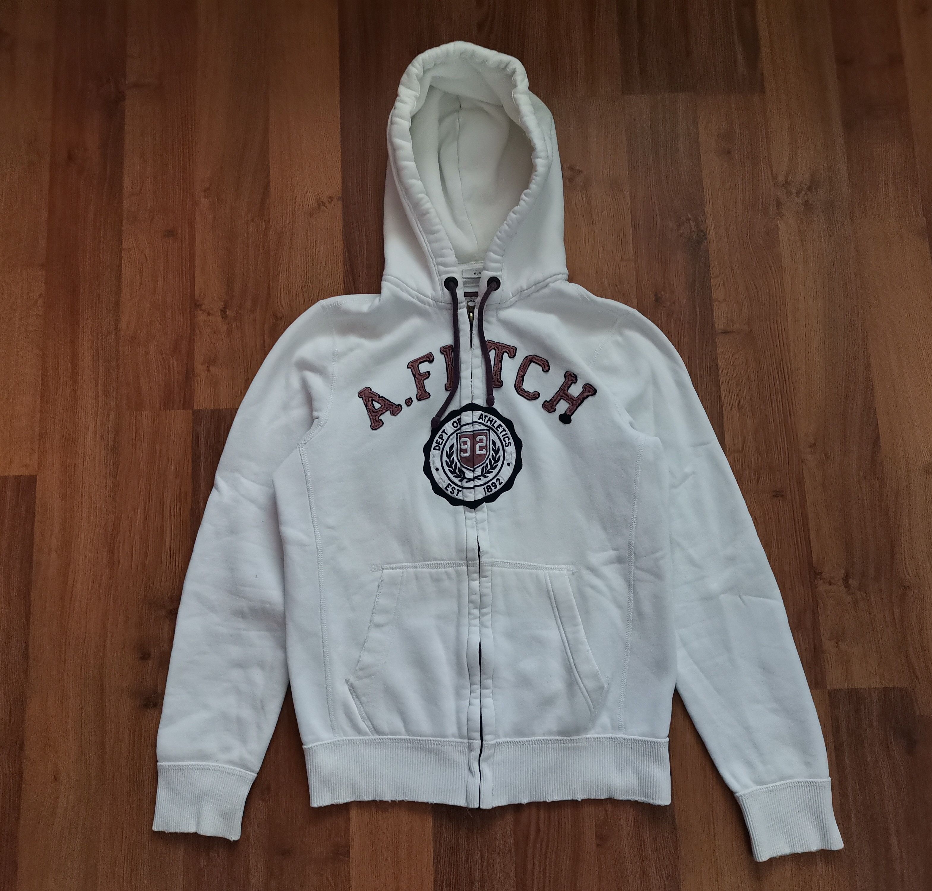 Abercrombie & Fitch Abercrombie & Fitch Distressed Zip Up Hoodie Size US M / EU 48-50 / 2 - 1 Thumbnail