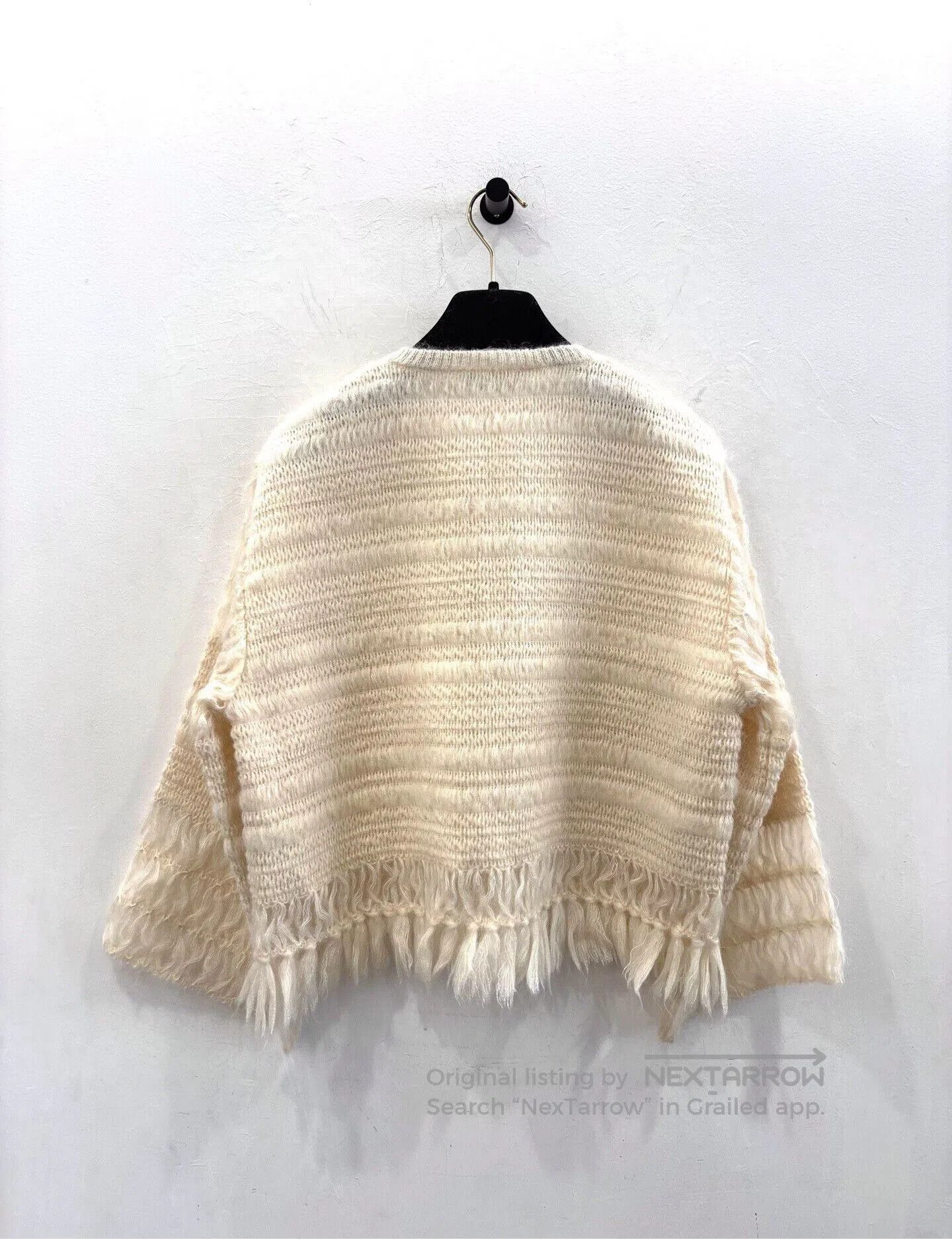 Dior Dior Women's Beige Mohair Fringe Knit. Size S / US 4 / IT 40 - 2 Thumbnail