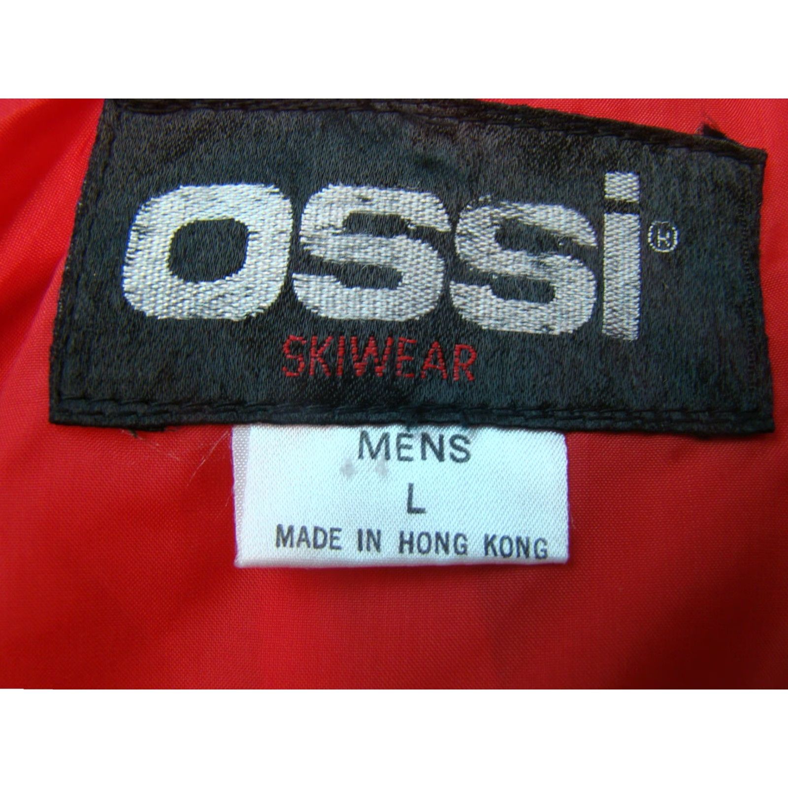 Vintage VINTAGE OSSI SKI-WEAR Mens Jacket Pullover 1/2 Zip Lightweight Red Gray - Skiing Coat Coat? Size US L / EU 52-54 / 3 - 6 Thumbnail