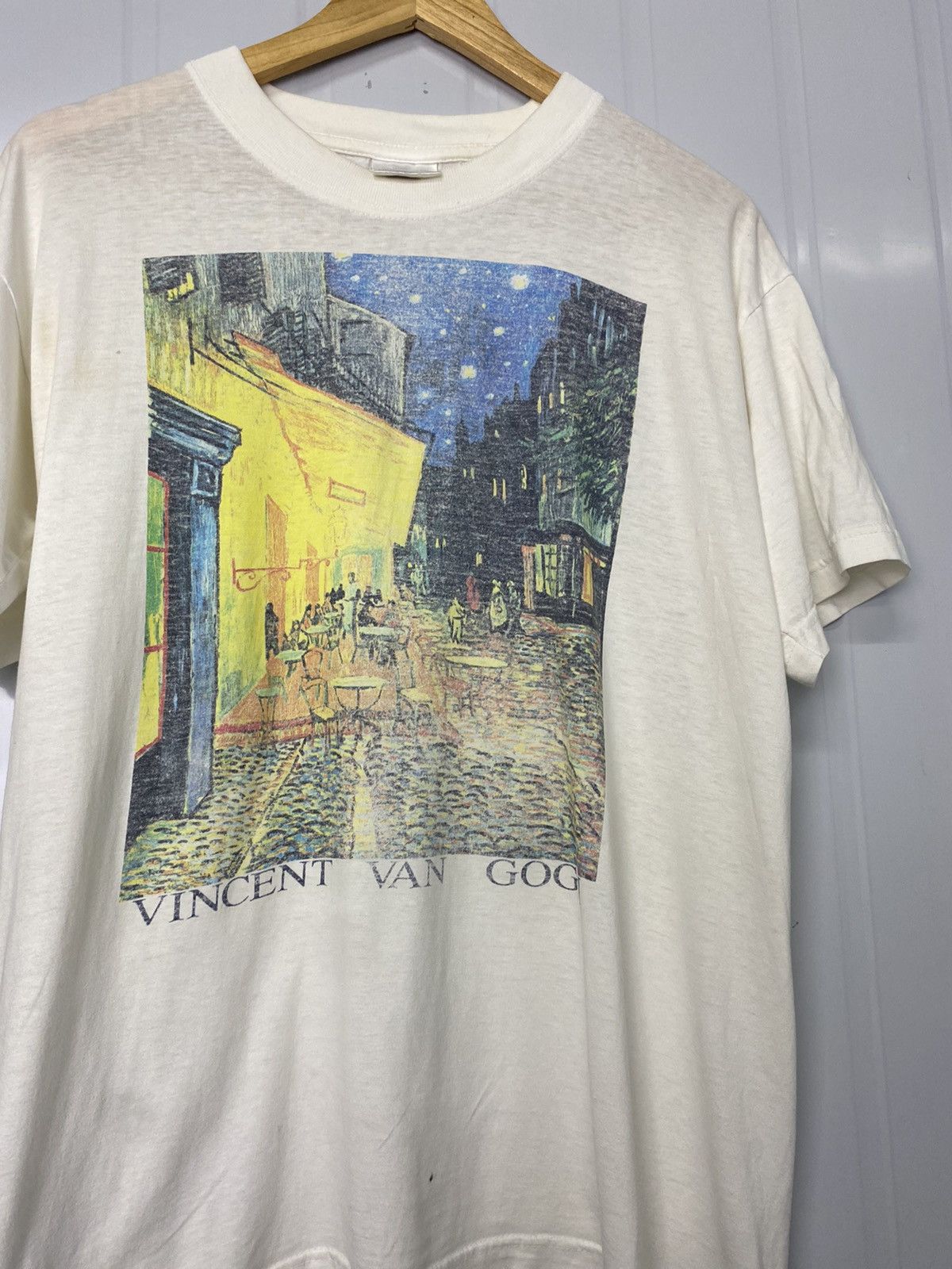 RARE! Vintage 90’s Euro Distressed Art Vincent Van Gogh