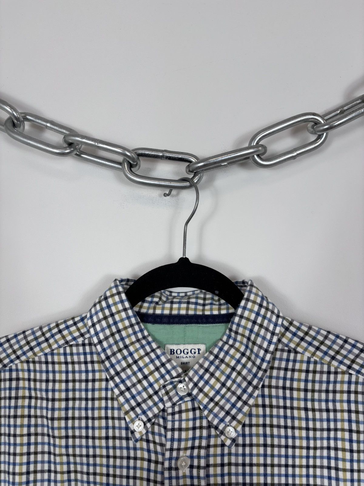 Boggi Boggi Milano BM39 Men’s Tattersall Check Button Up Shirt Size US L / EU 52-54 / 3 - 4 Thumbnail