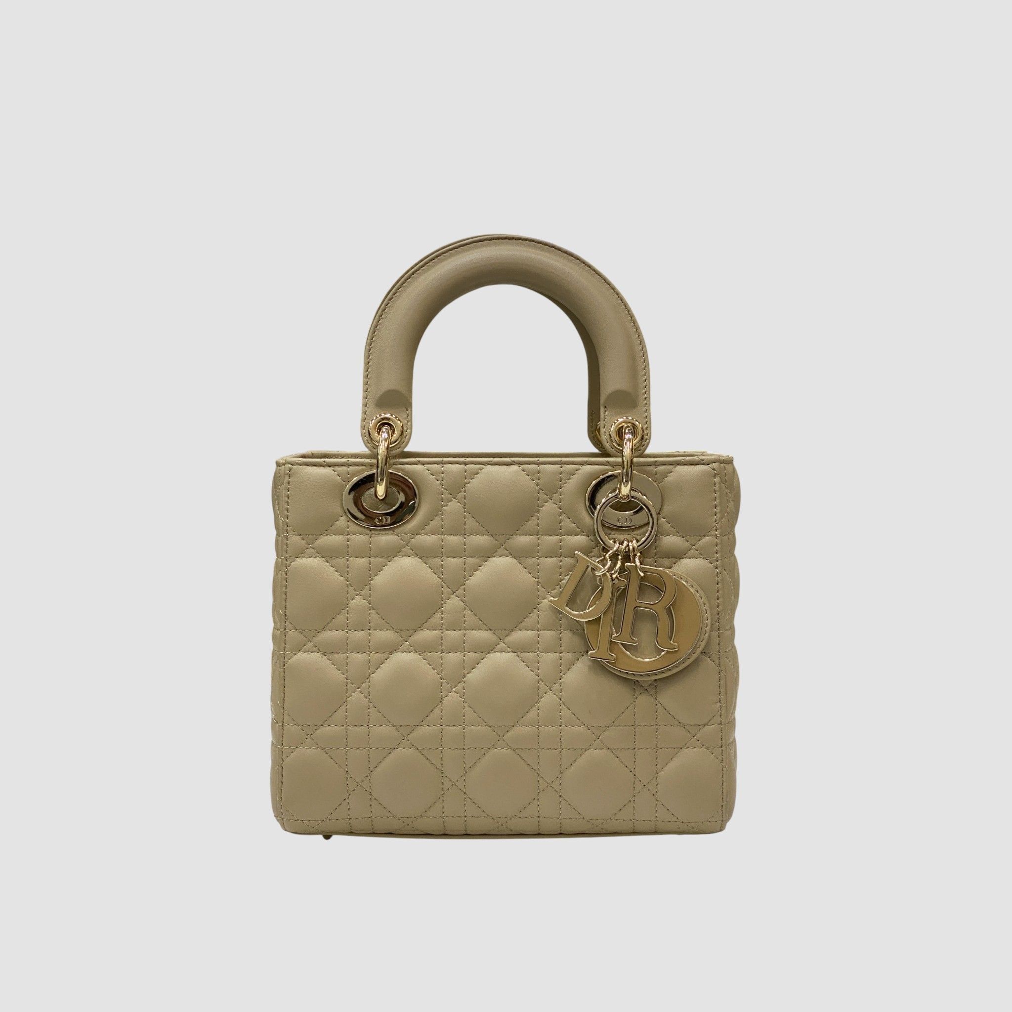 Dior Lady Small Beige Size ONE SIZE - 1 Thumbnail
