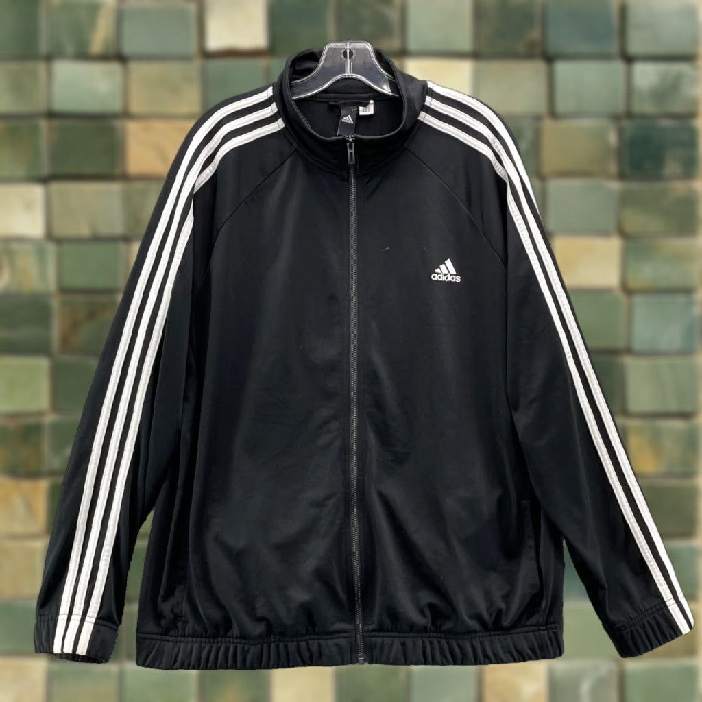 Adidas Adidas Track Jacket Men's XL Black Y2k Hip Hop Streetwear Sportsw Size US XL / EU 56 / 4 - 1 Thumbnail
